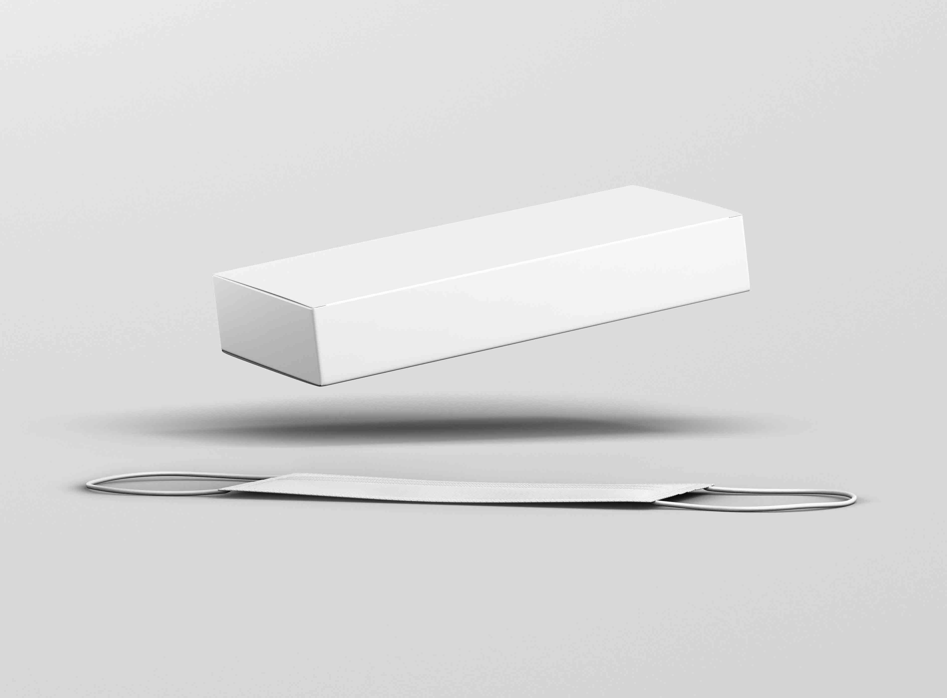 女士新款口罩psd智能贴图样机素材