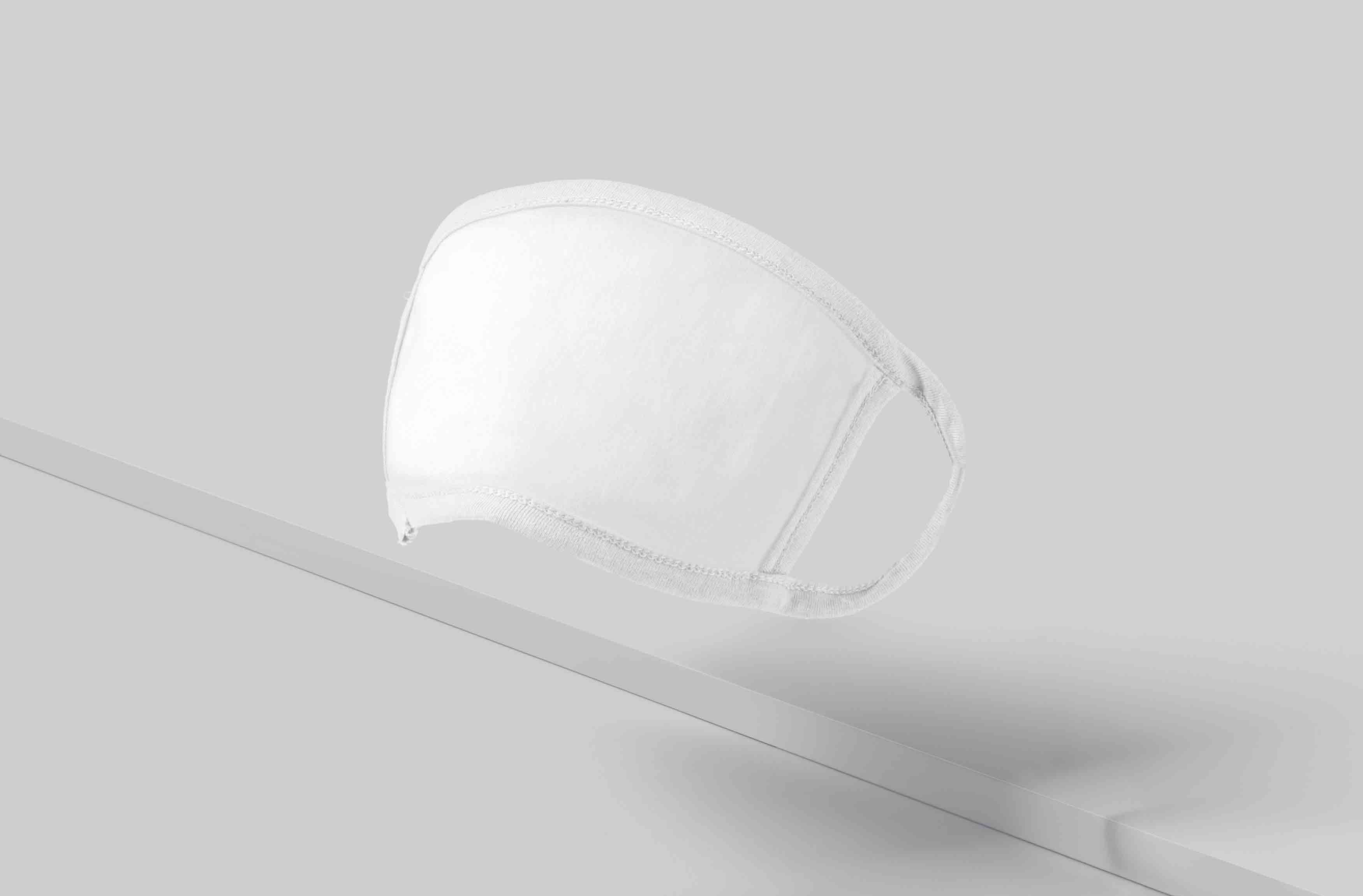 女士遮脸口罩psd智能贴图样机素材