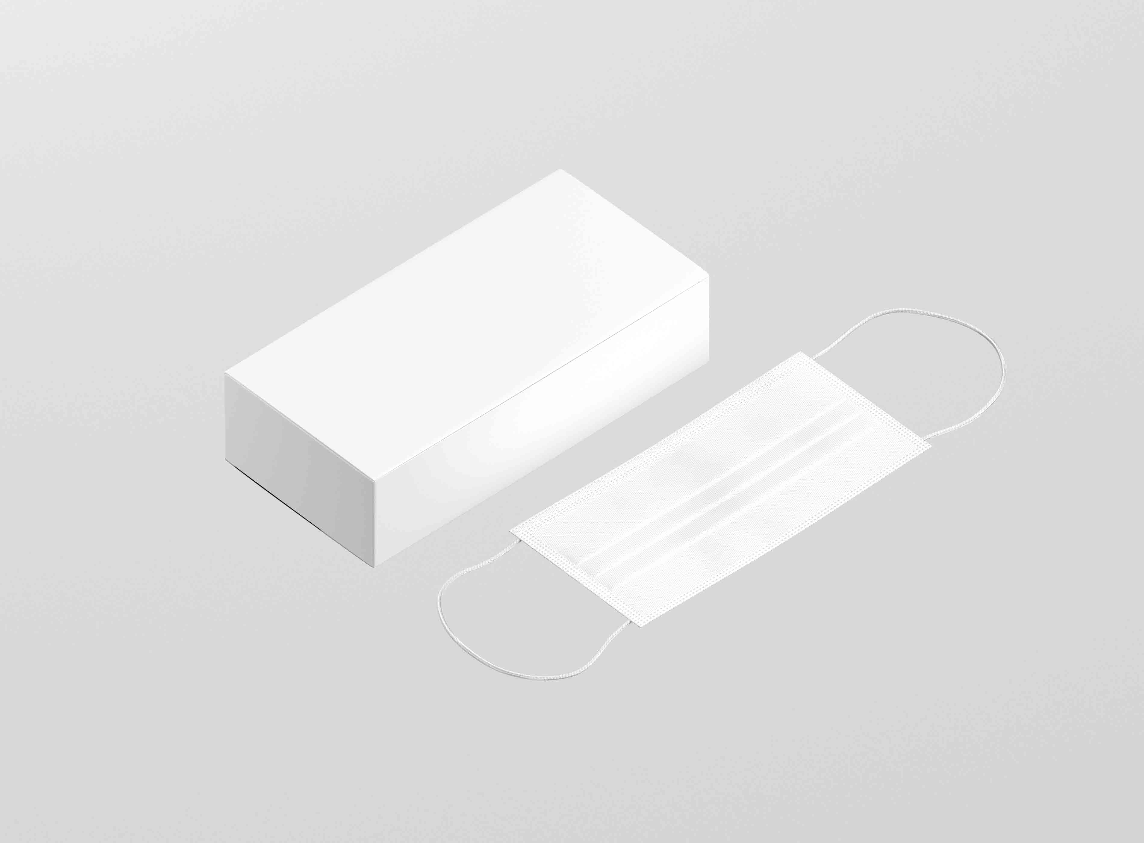 女孩口罩设计psd智能贴图样机素材