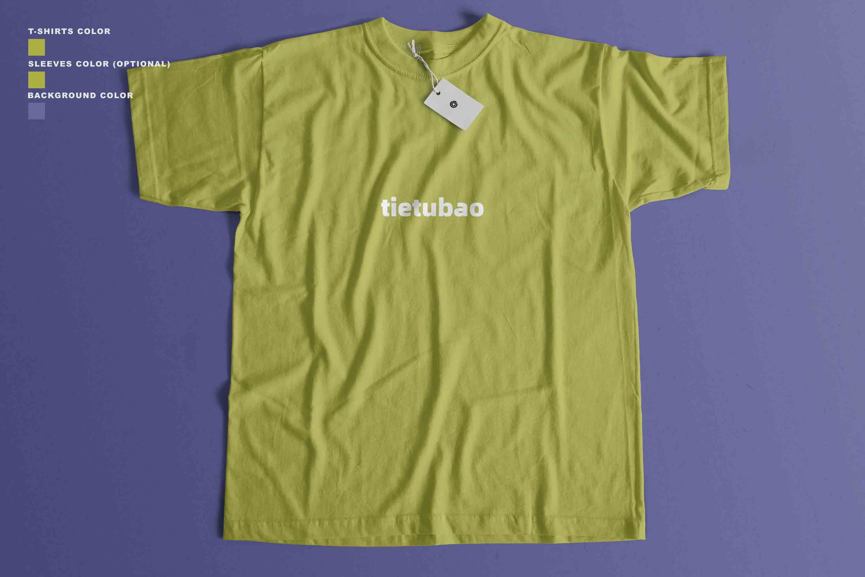 展开的T恤衫PSD贴图素材