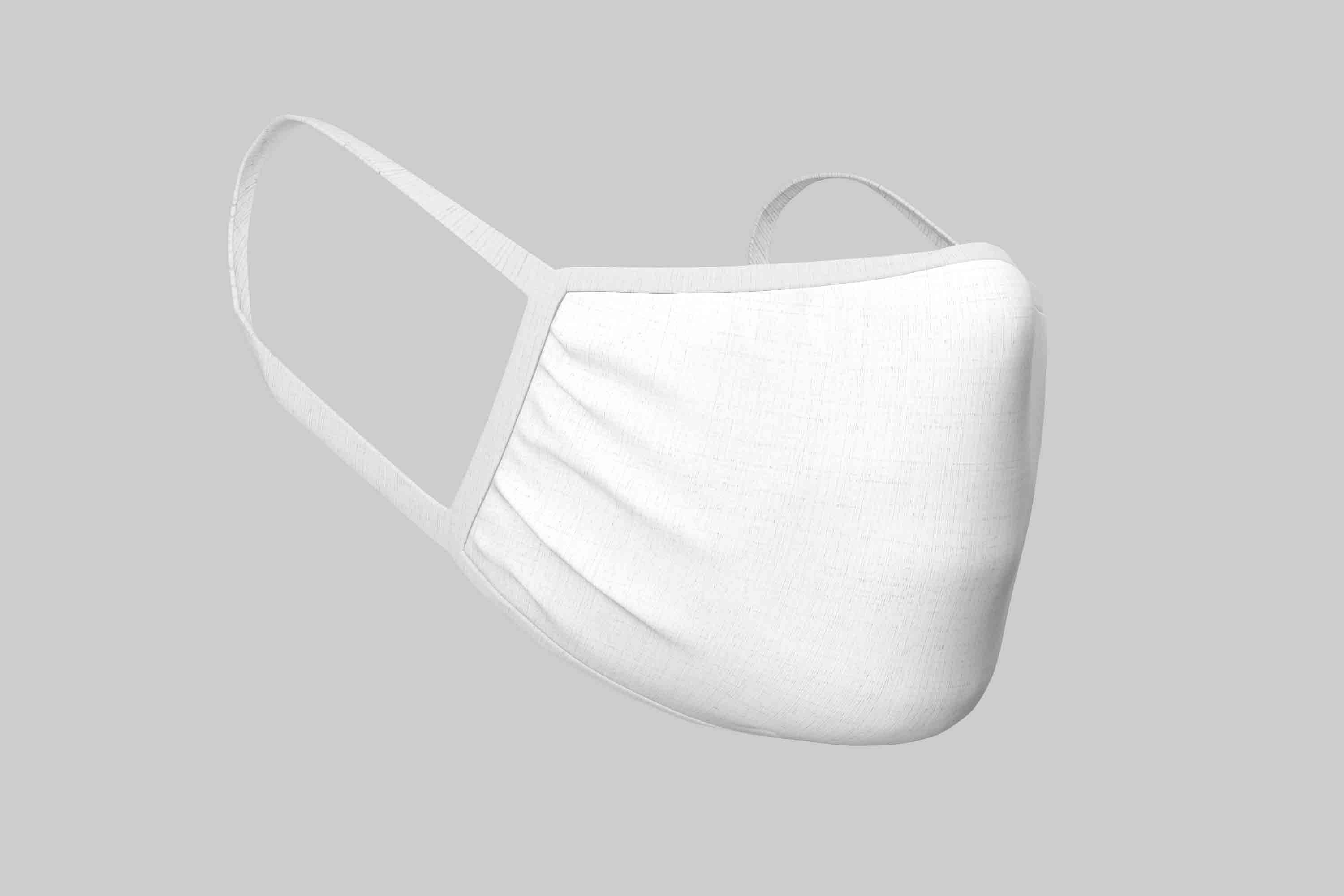 平面口罩设计ps智能贴图素材