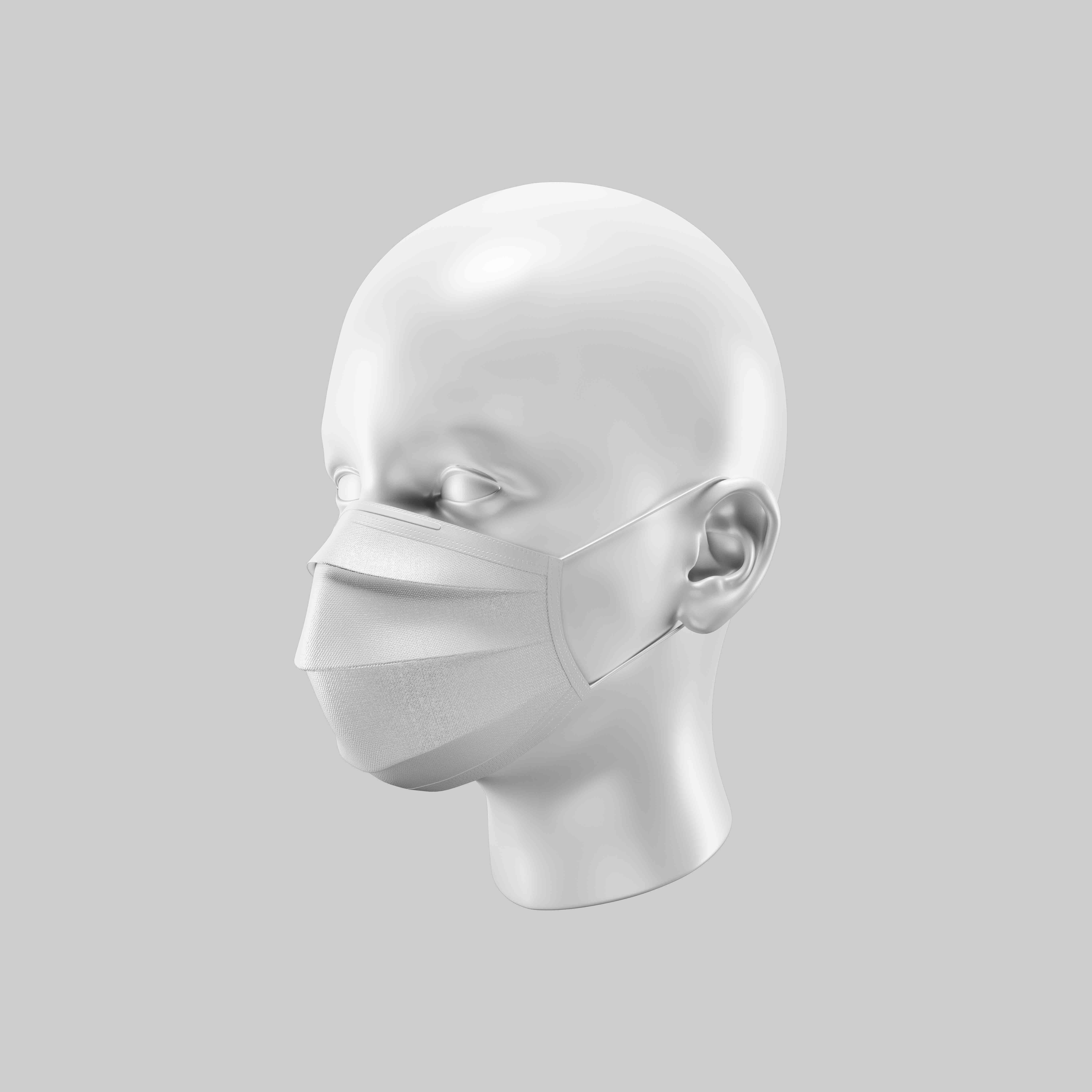 戴口罩展示效果设计ps智能贴图素材