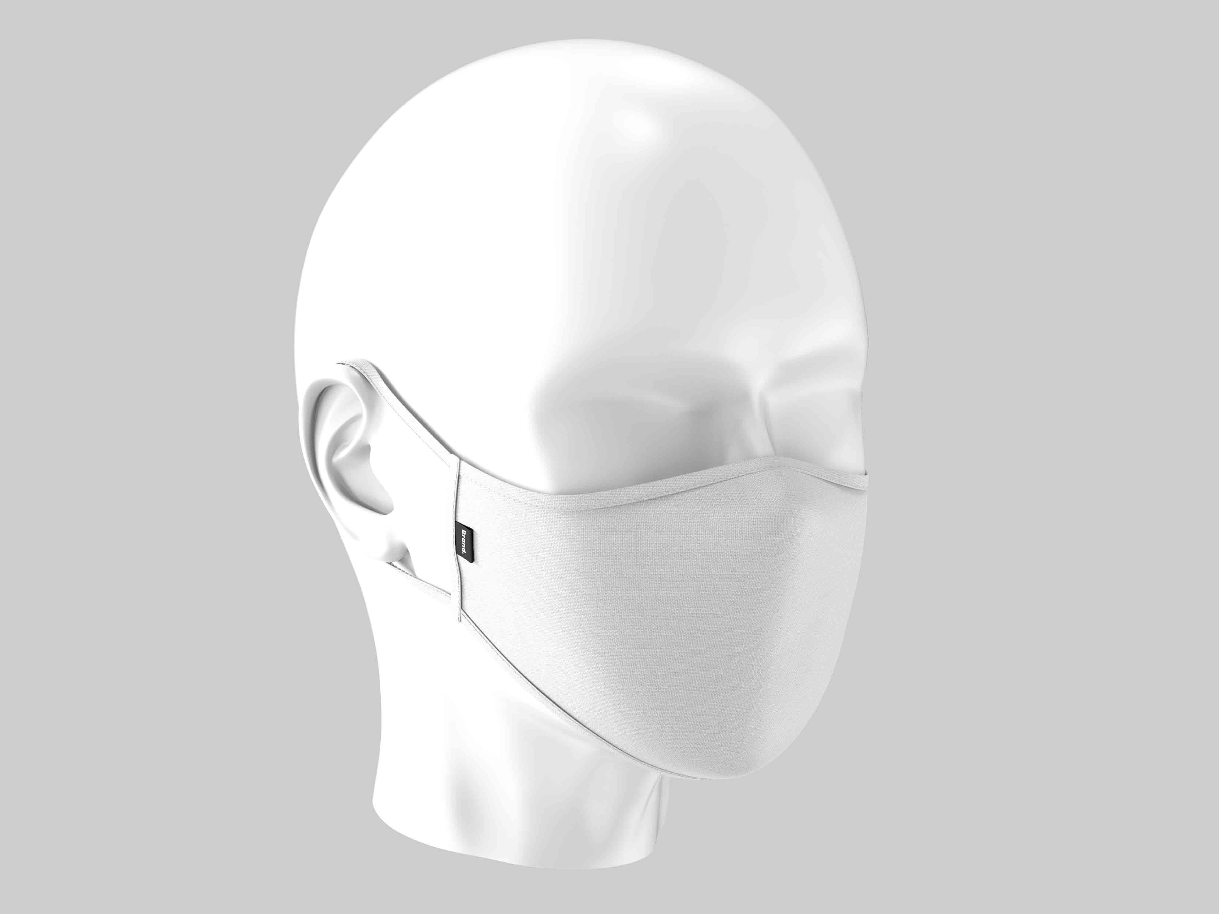 戴口罩模特ps智能贴图素材