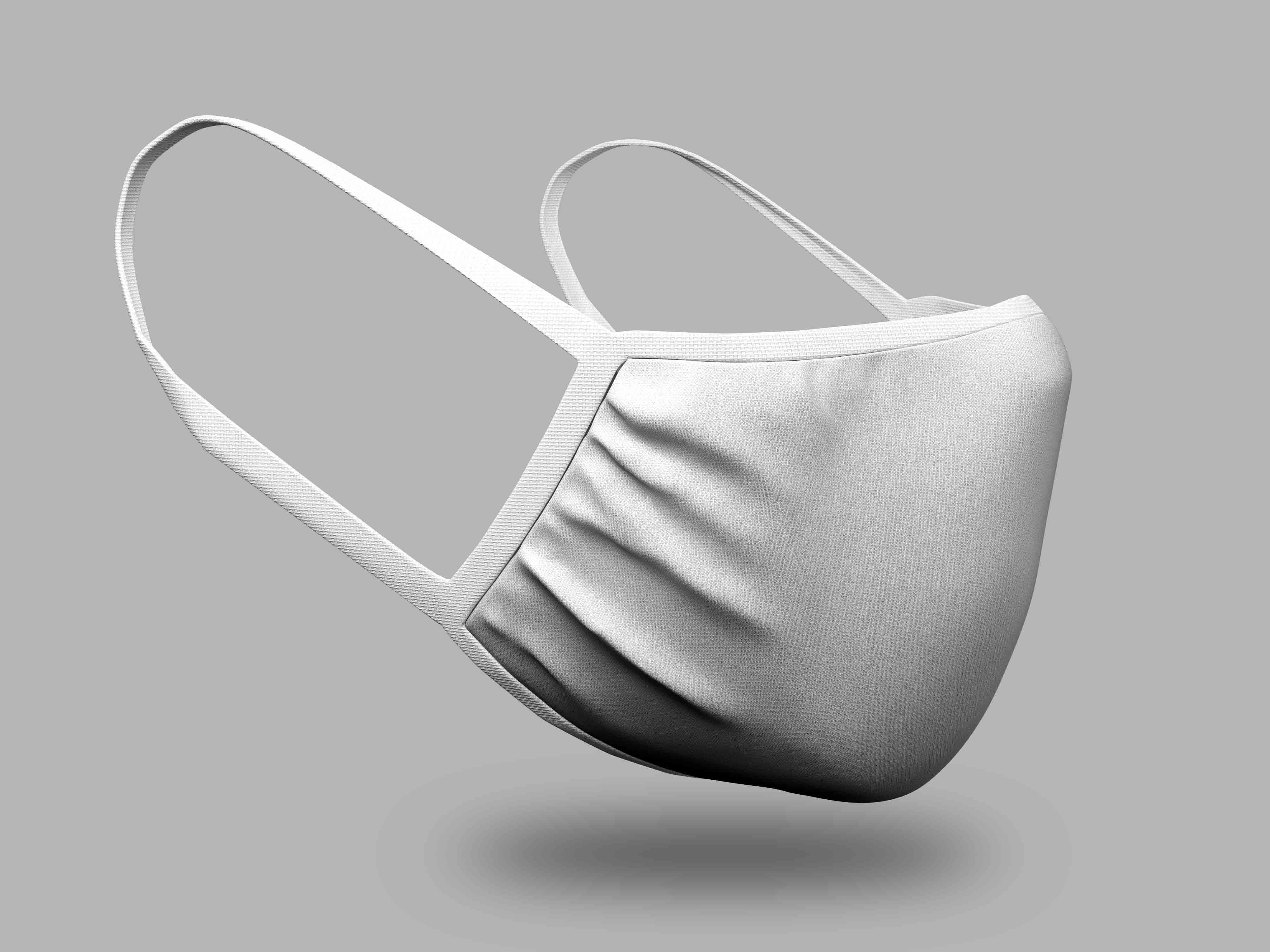 手术室医生口罩ps智能贴图素材