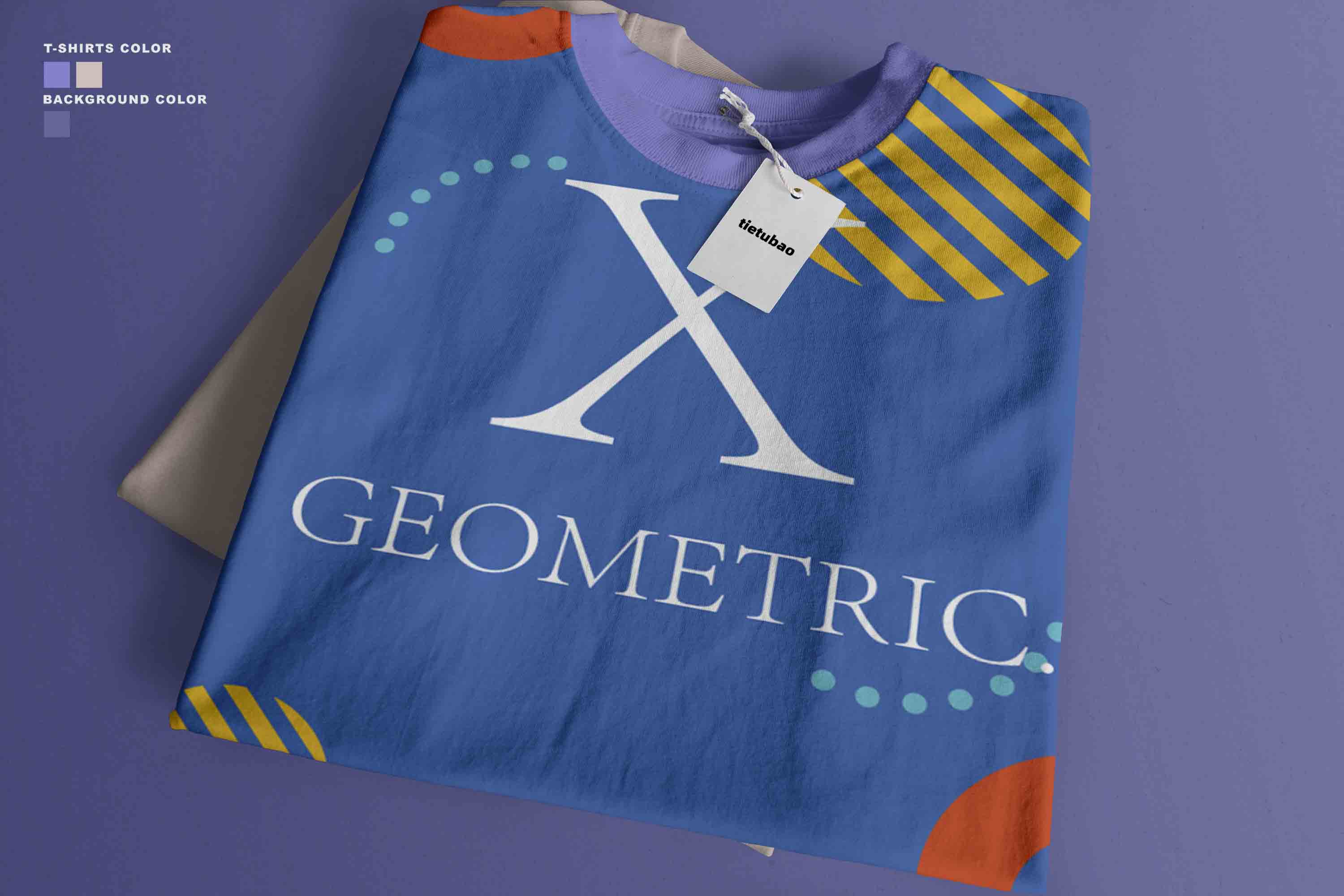 折叠T恤衫PSD贴图素材