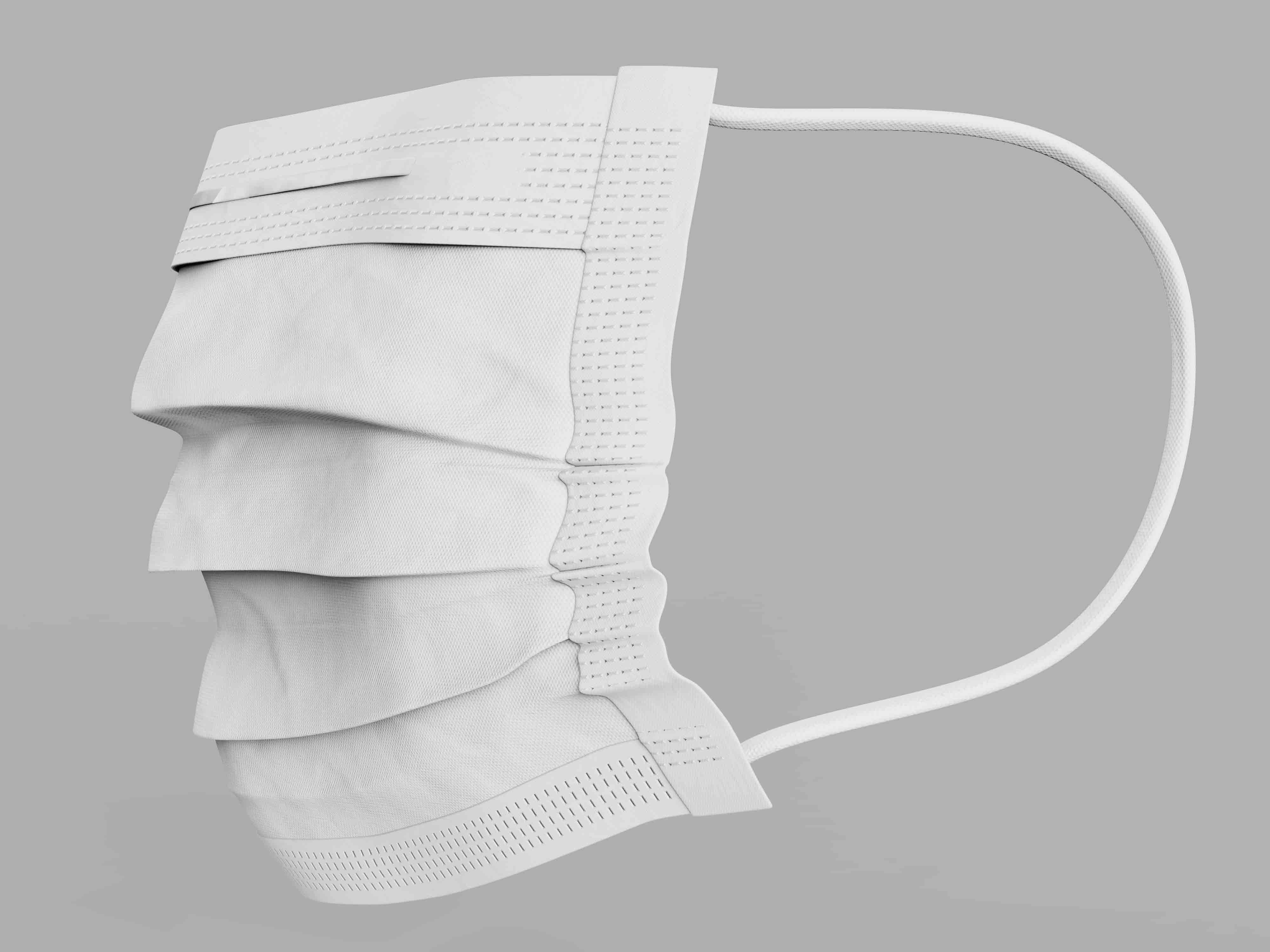 新型成人口罩设计psd智能贴图样机素材