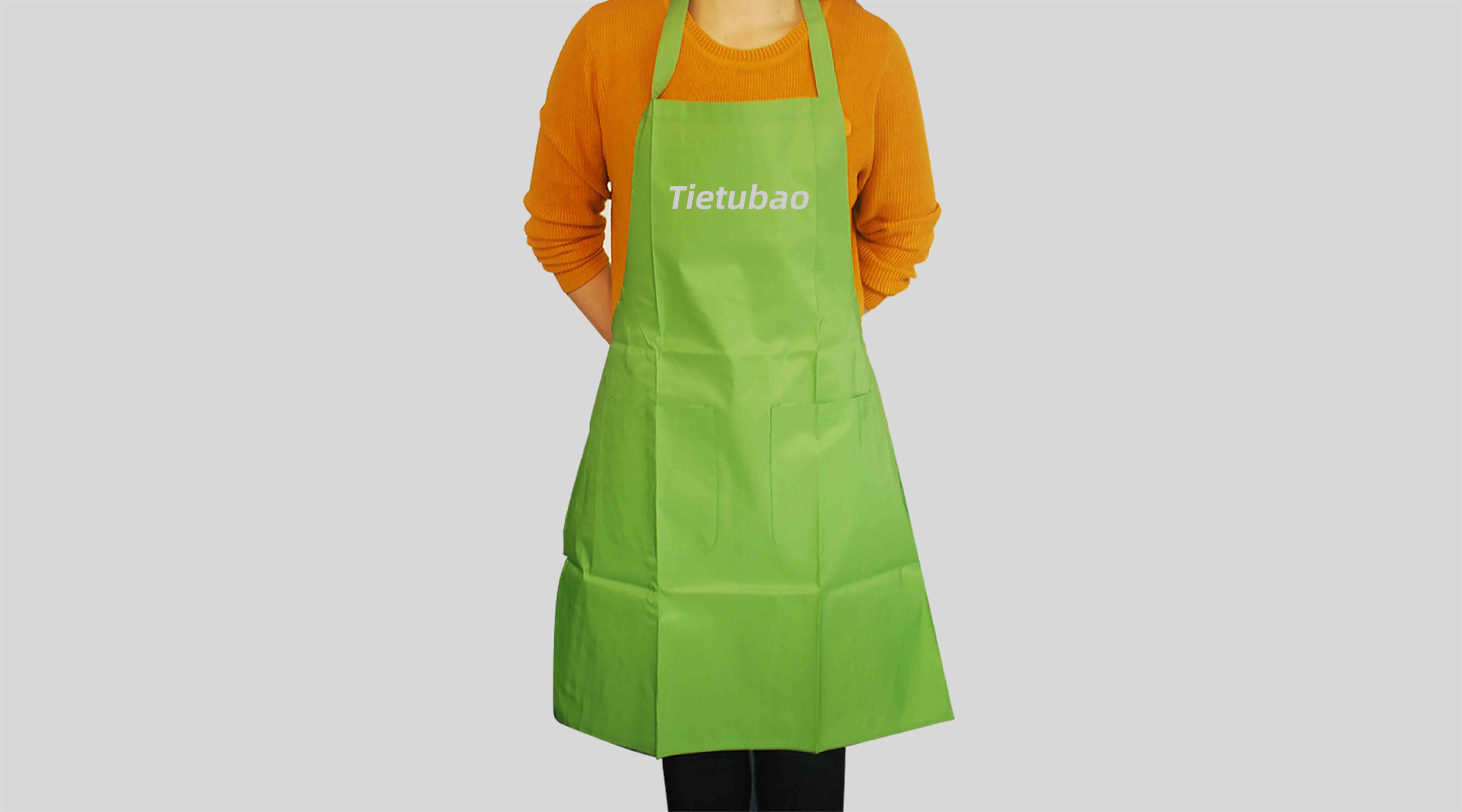 果绿色围裙设计psd贴图素材