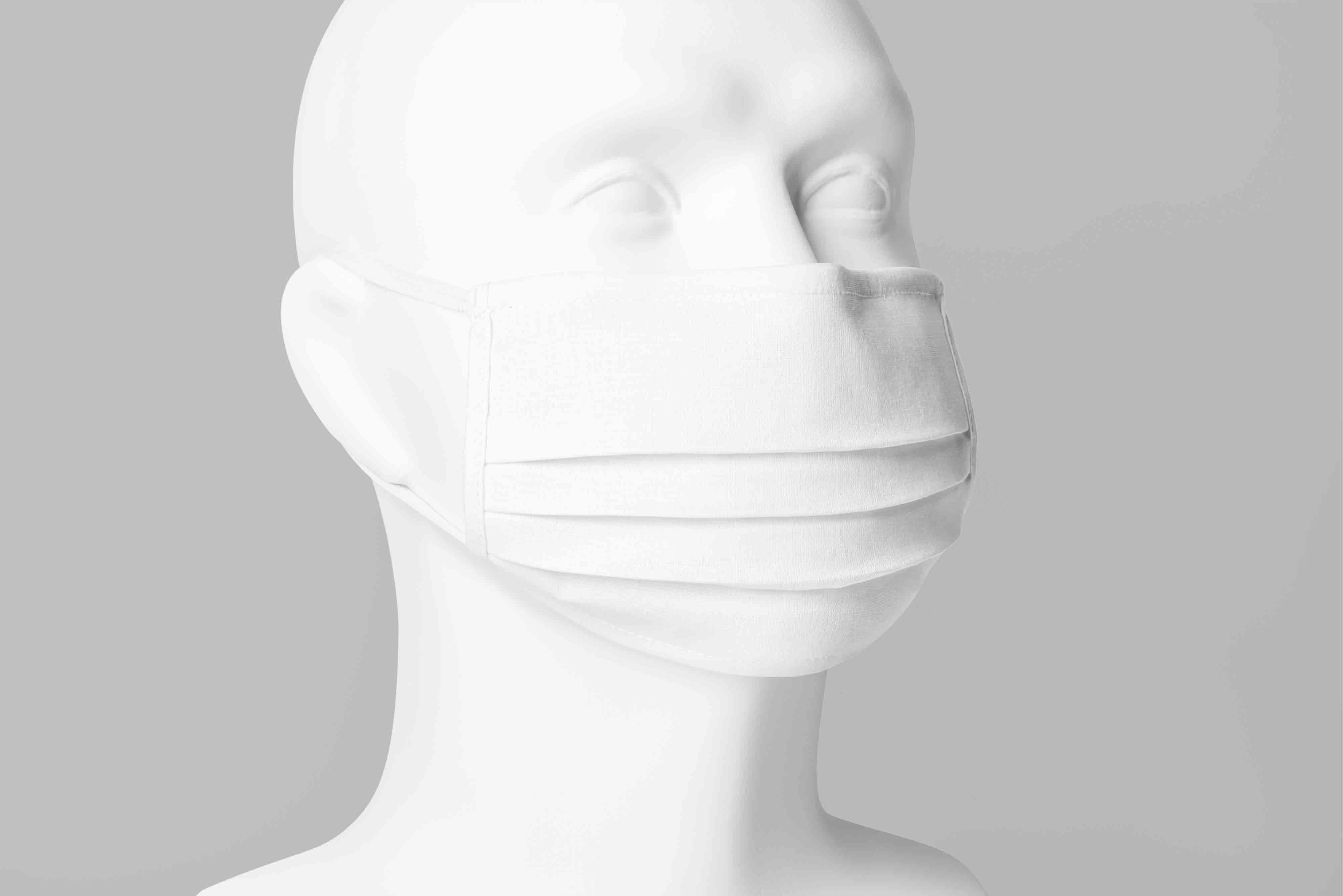 桌摆模特口罩演示psd智能贴图样机素材