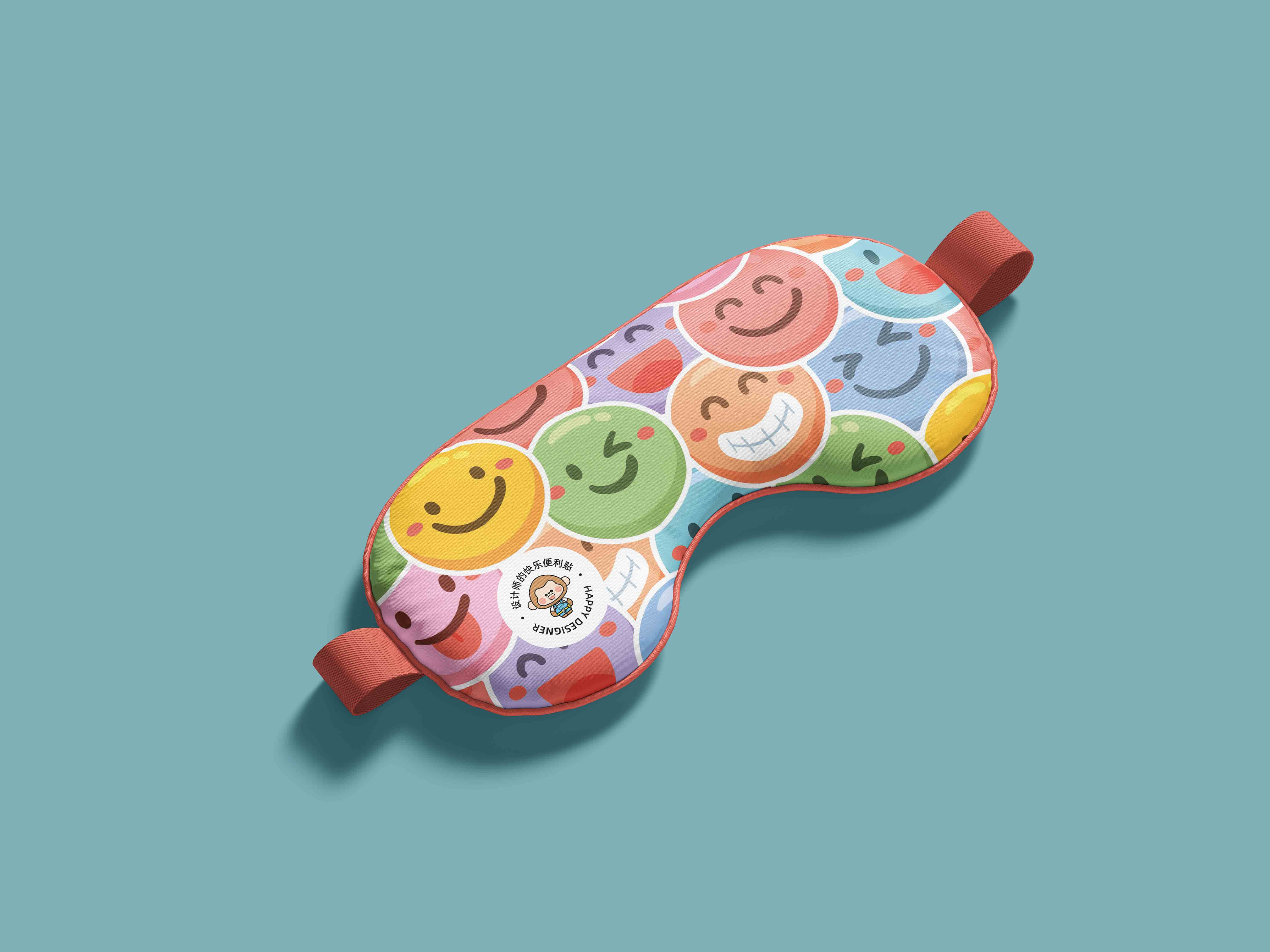 炫彩眼罩设计效果图ps贴图