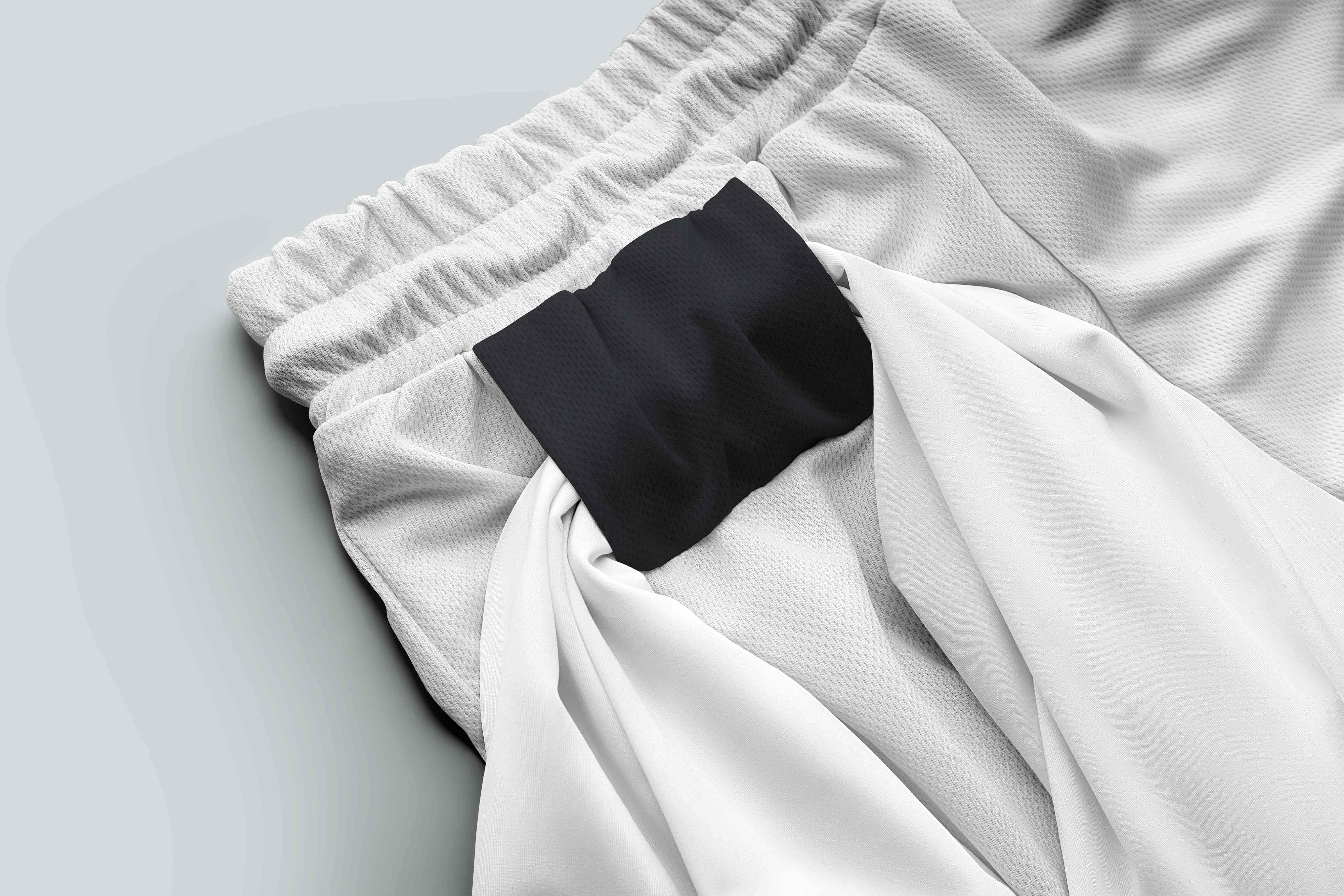 短裤设计细节展示psd贴图样机