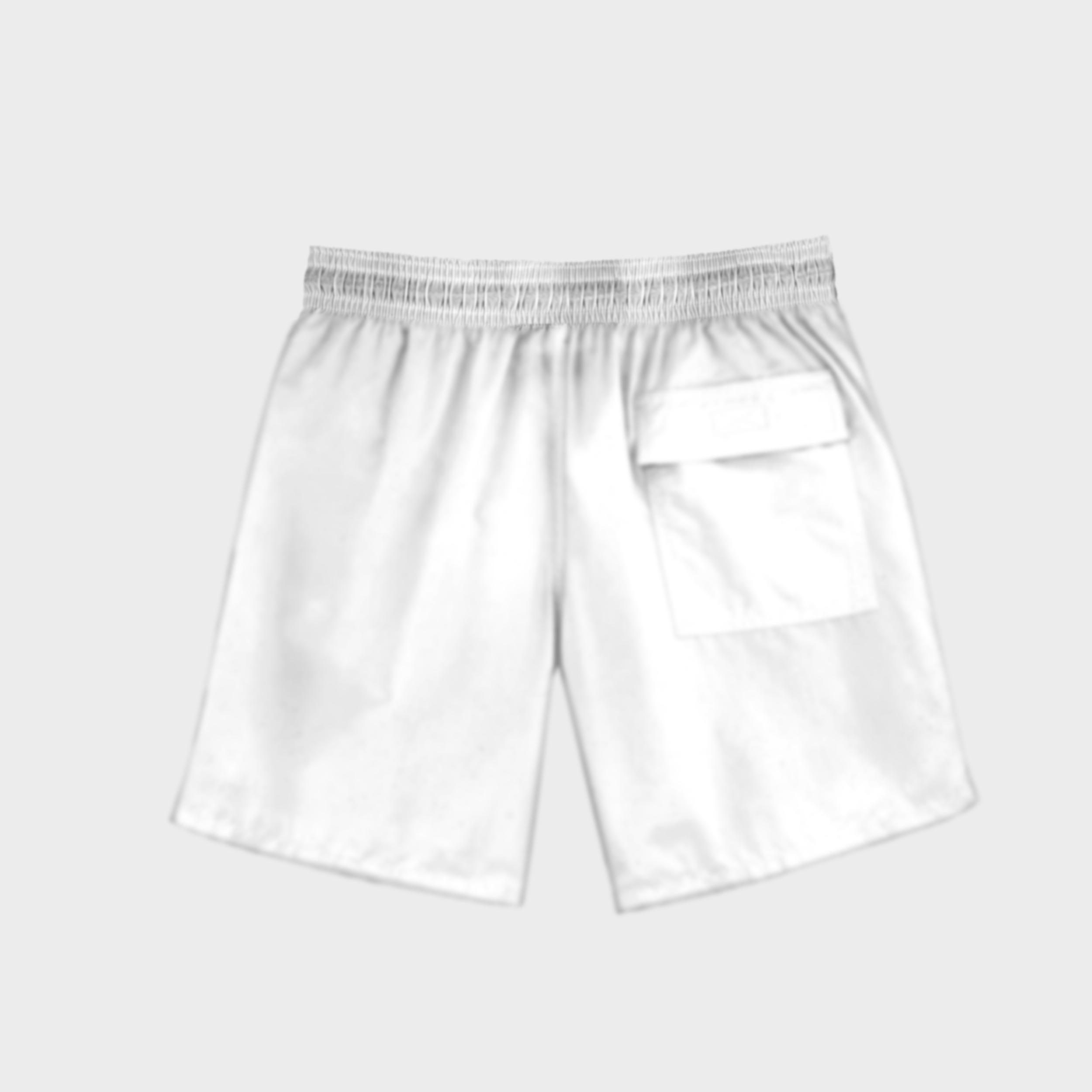 短裤设计背面psd贴图样机