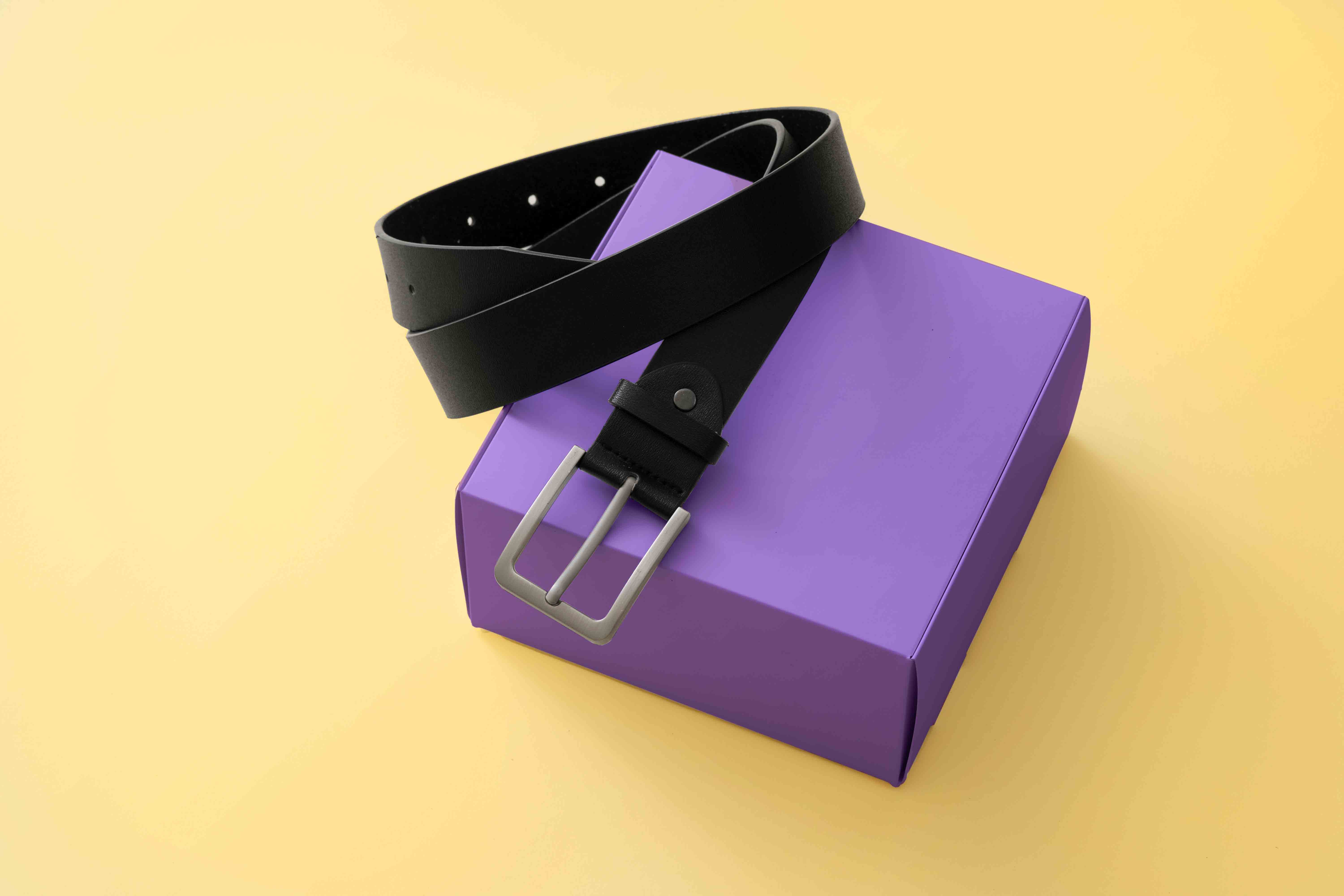 腰带设计包装ps样机模板