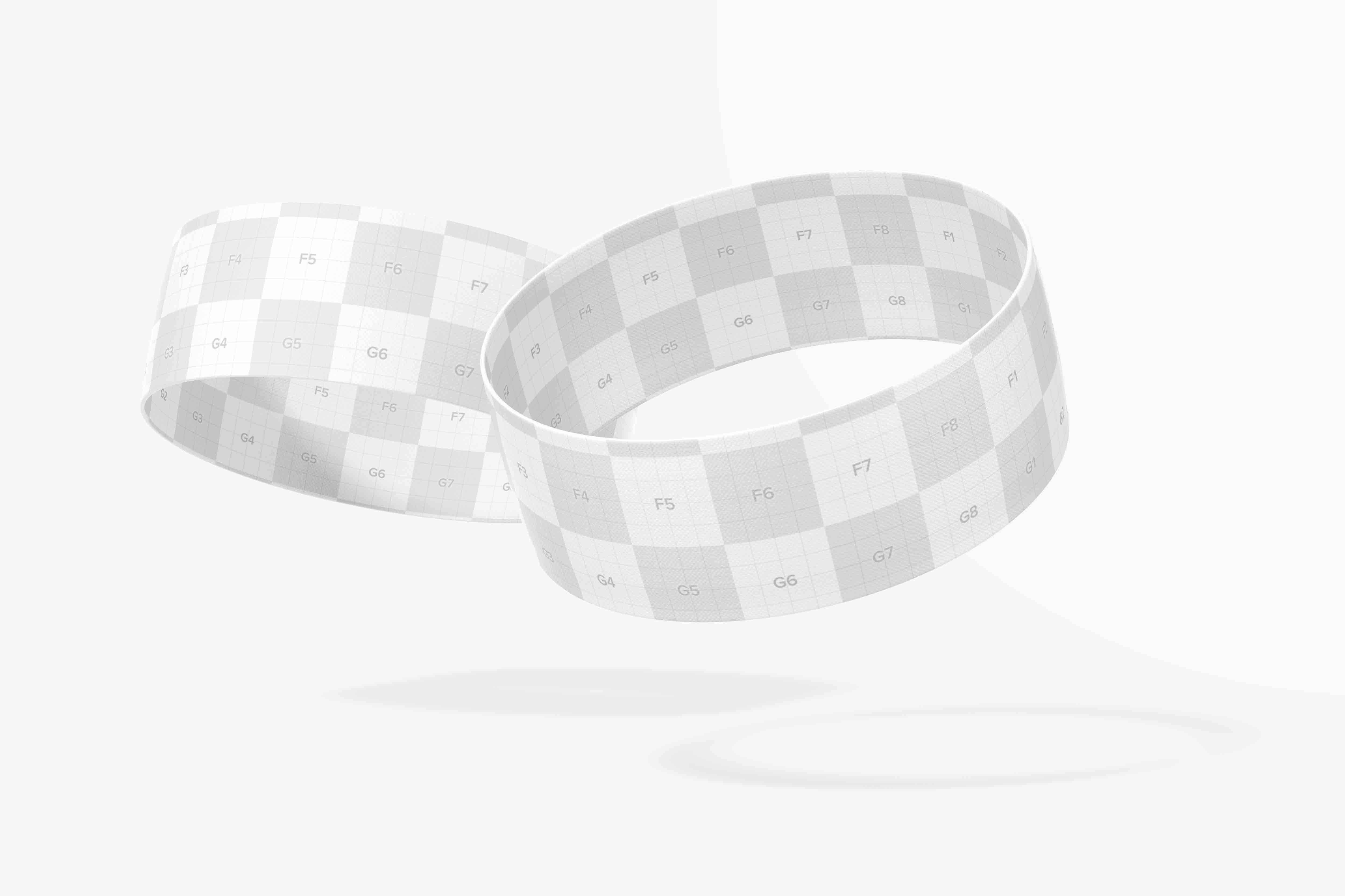 运动头巾设计psd样机