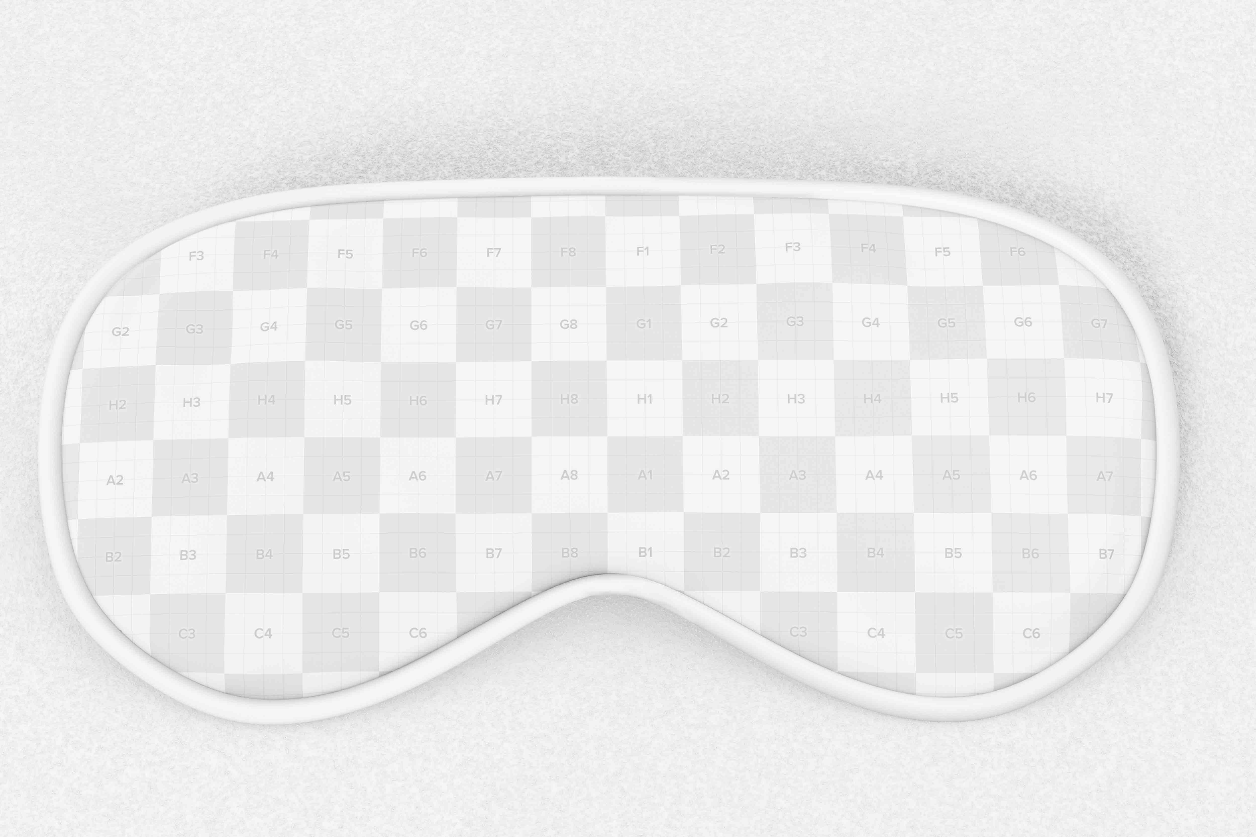 遮光眼罩设计psd智能贴图素材