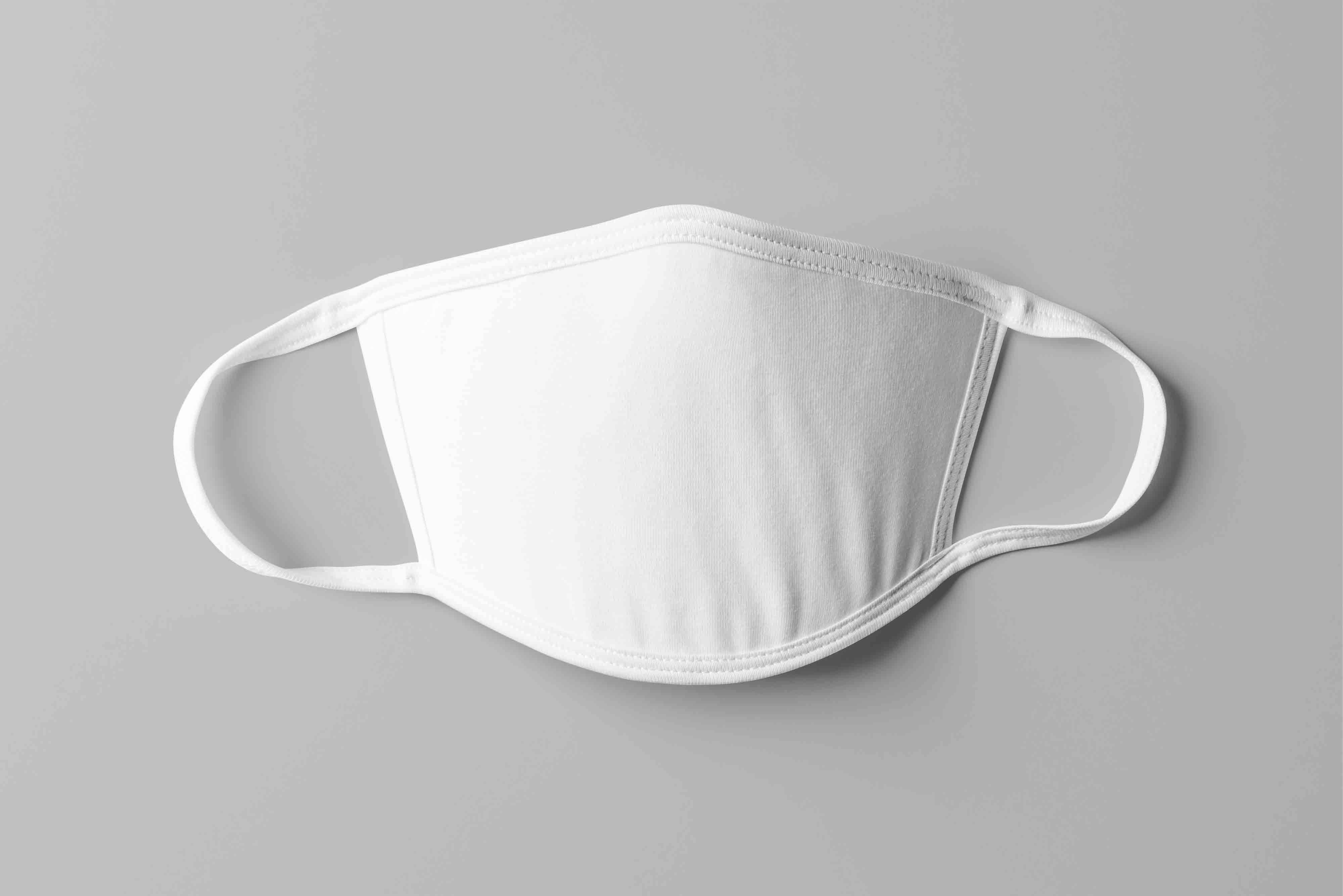 遮脸口罩设计psd智能贴图样机素材