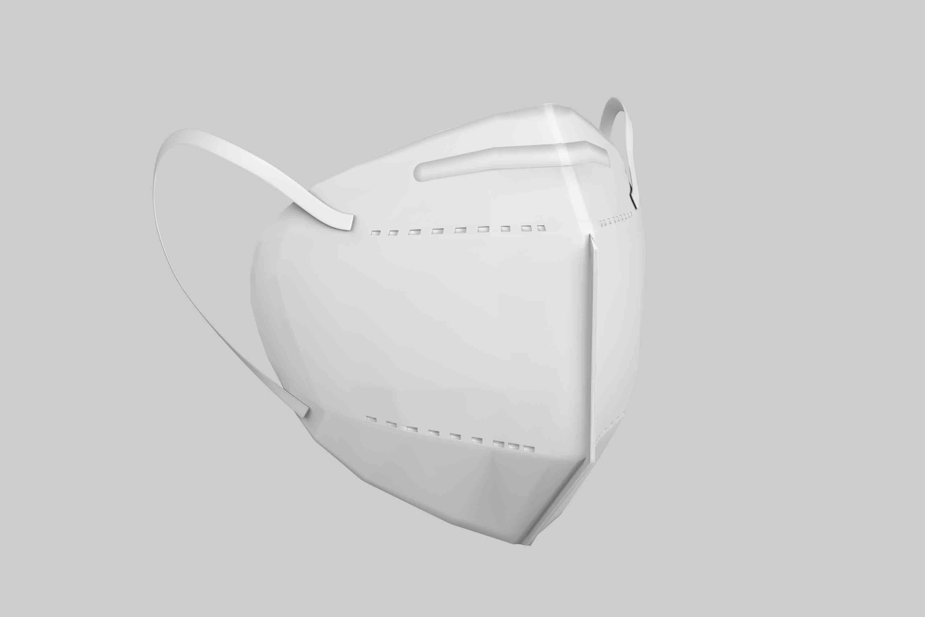 遮风口罩设计psd智能贴图样机素材