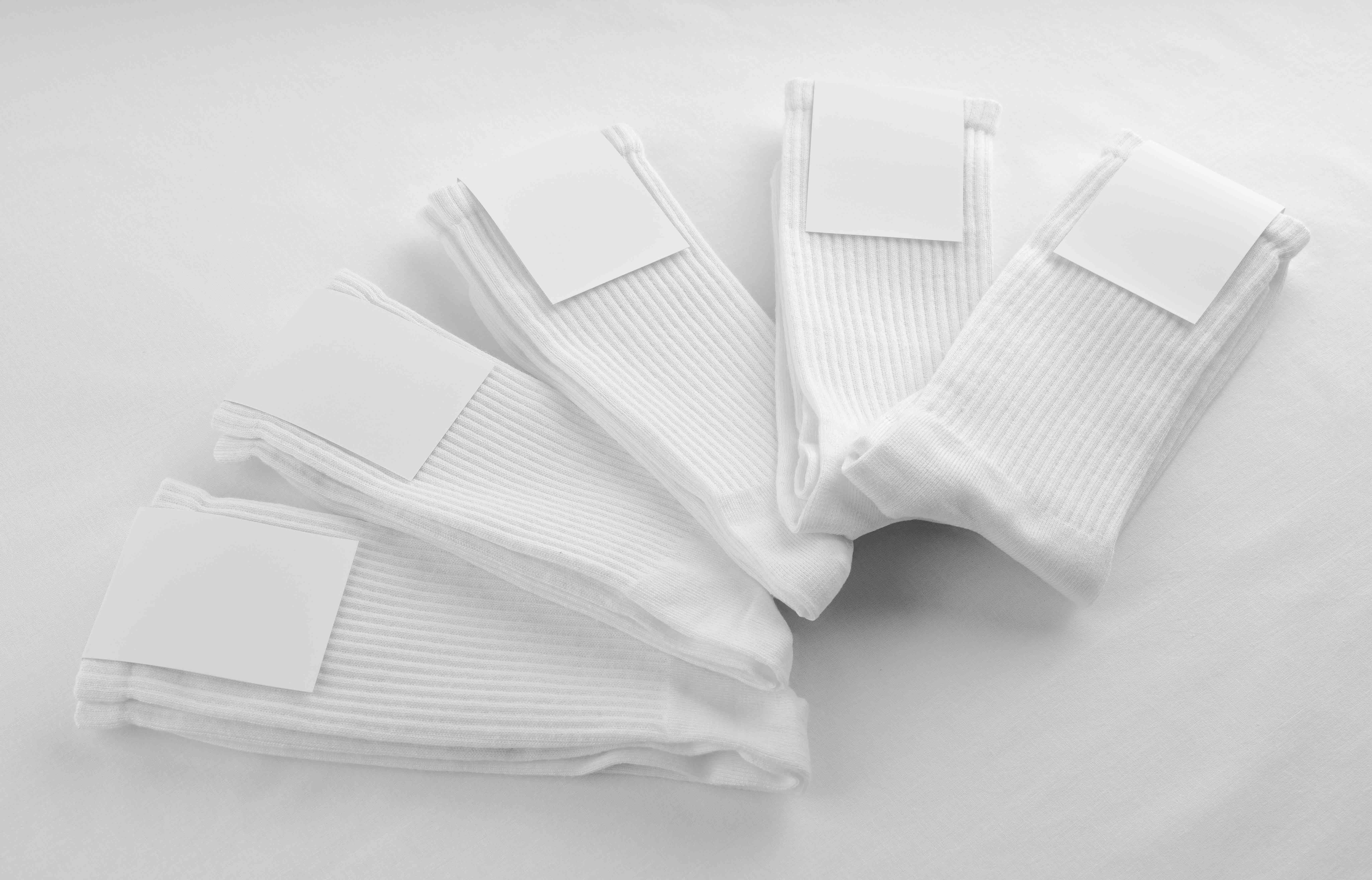 长筒袜折叠效果图psd样机