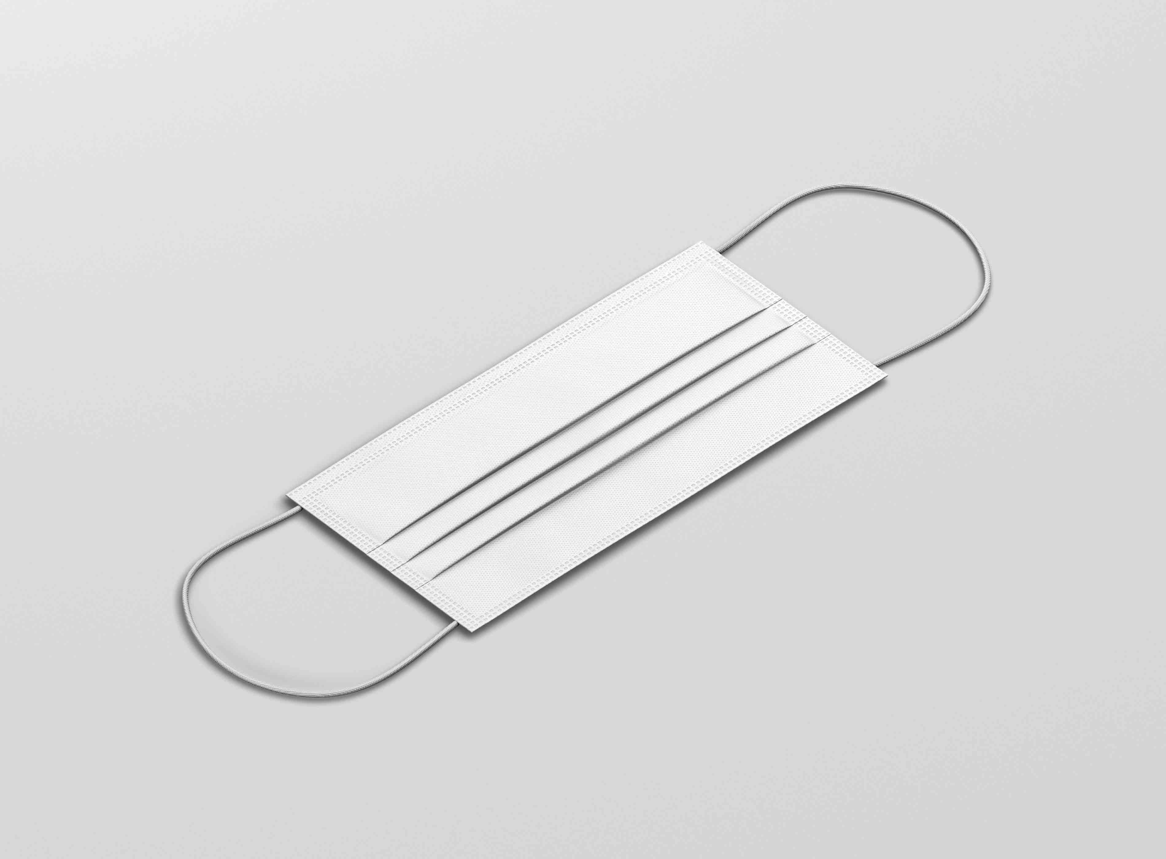 防护口罩vi效果图psd模板