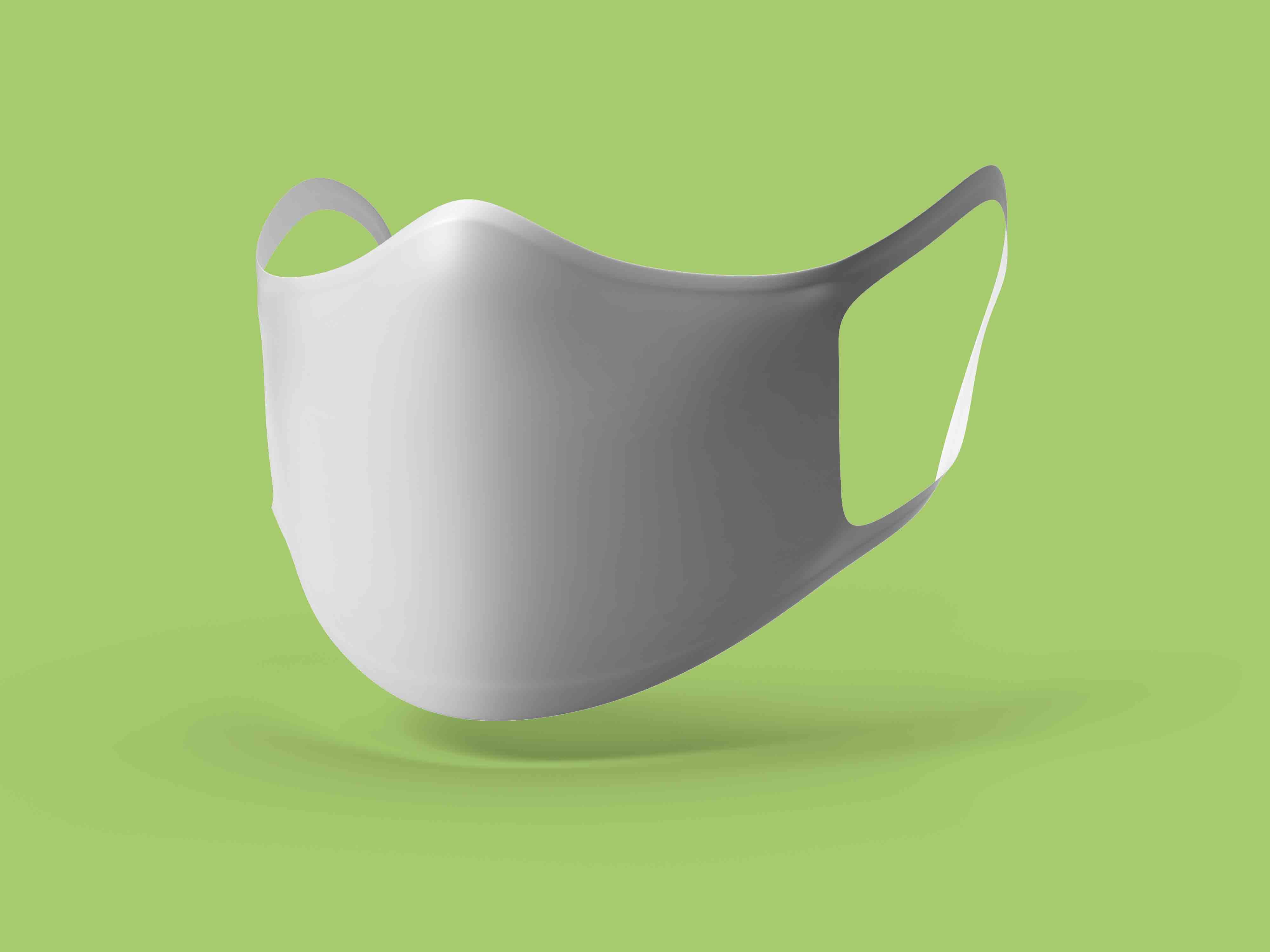 防护口罩设计ps智能贴图素材