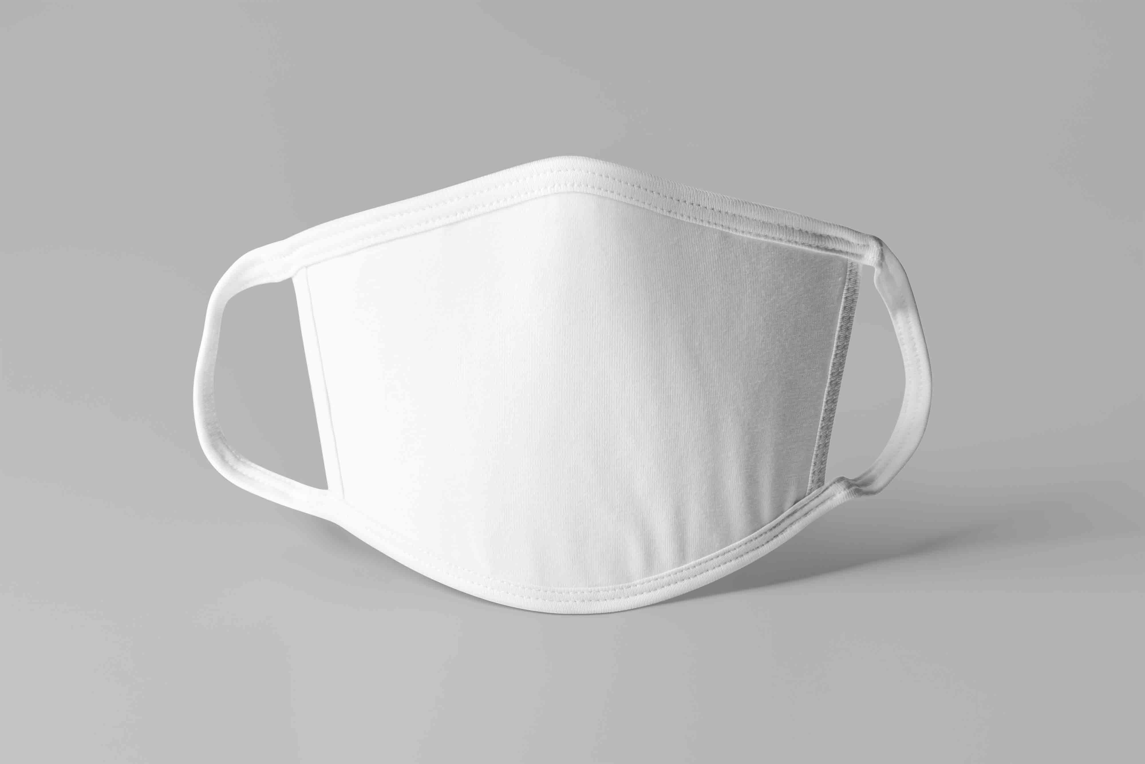 防风口罩设计psd智能贴图样机素材