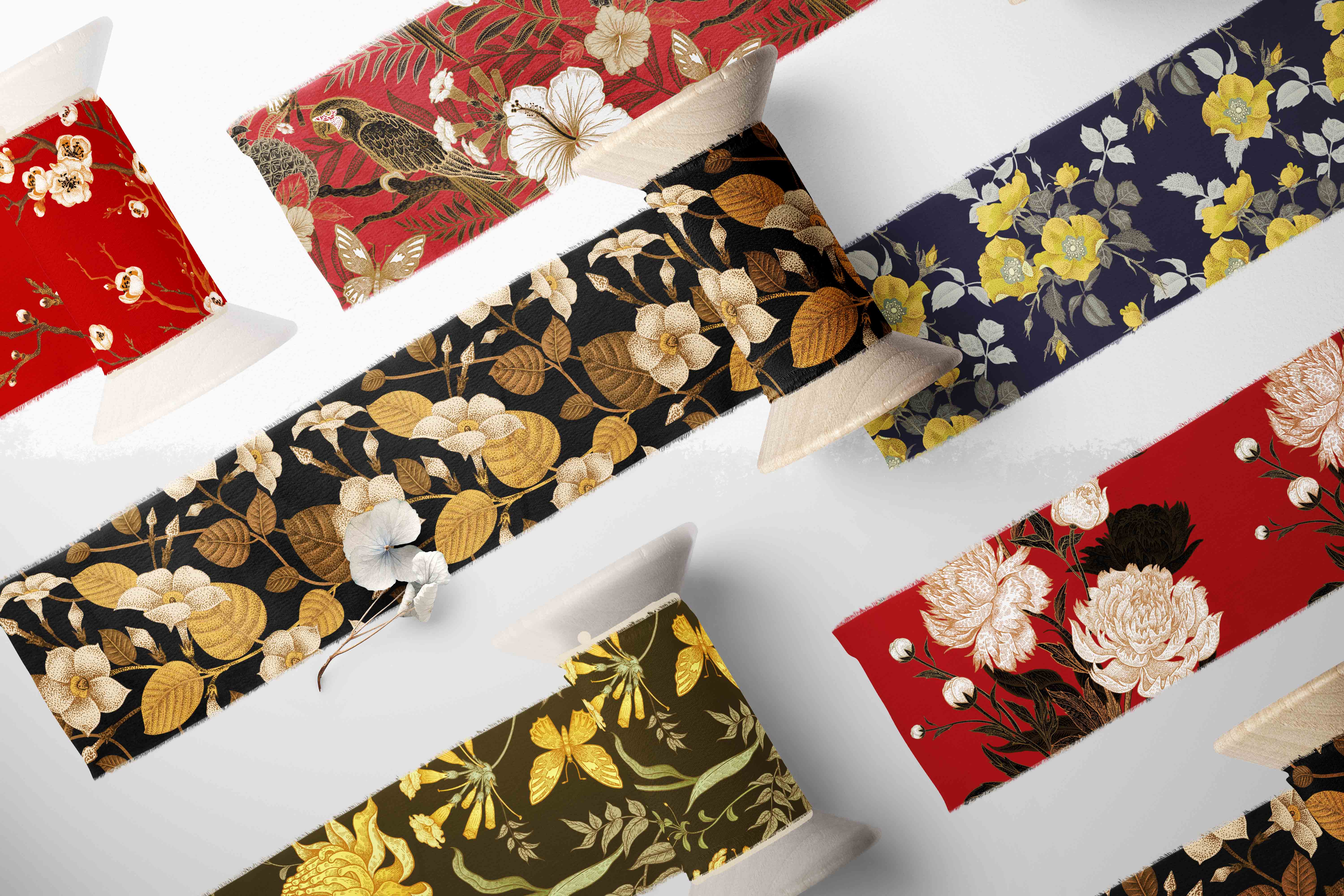 丝巾产品提案PS贴图素材