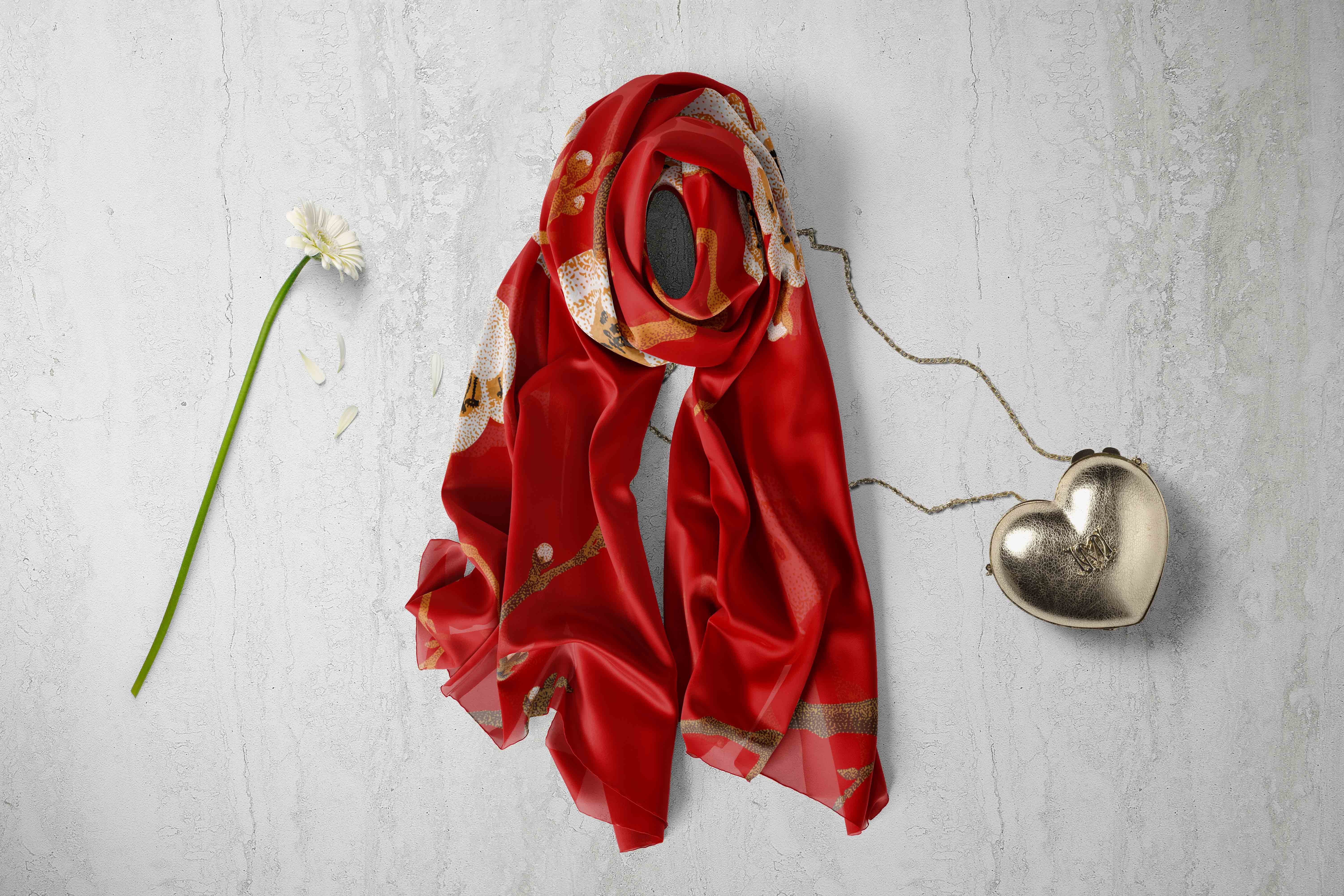 丝巾产品设计PS贴图素材