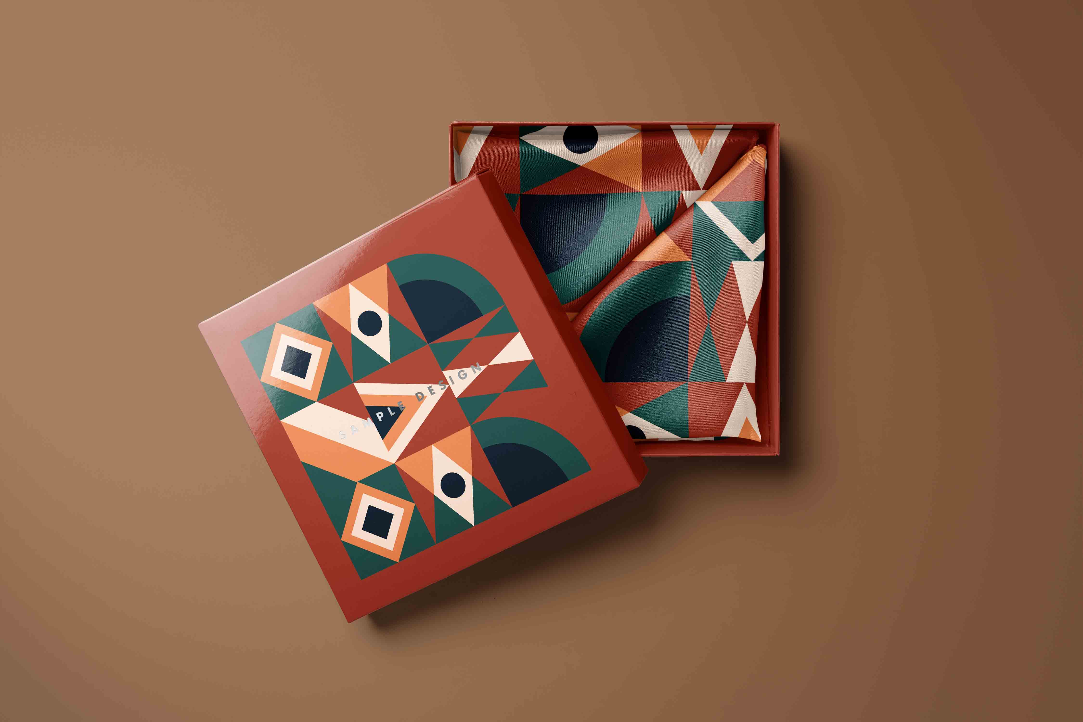 丝巾包装设计PS贴图素材