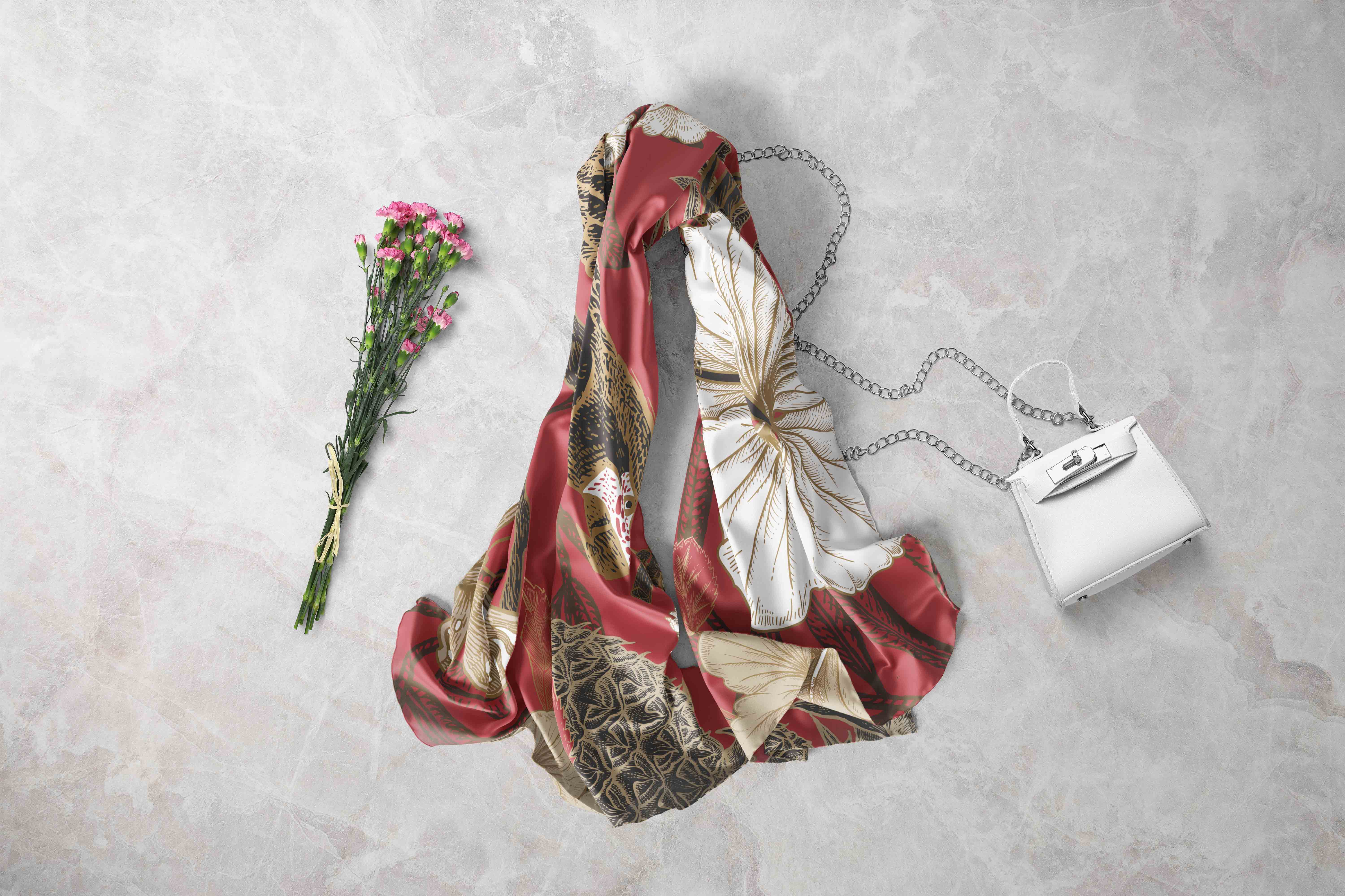 丝巾品牌设计PS贴图素材