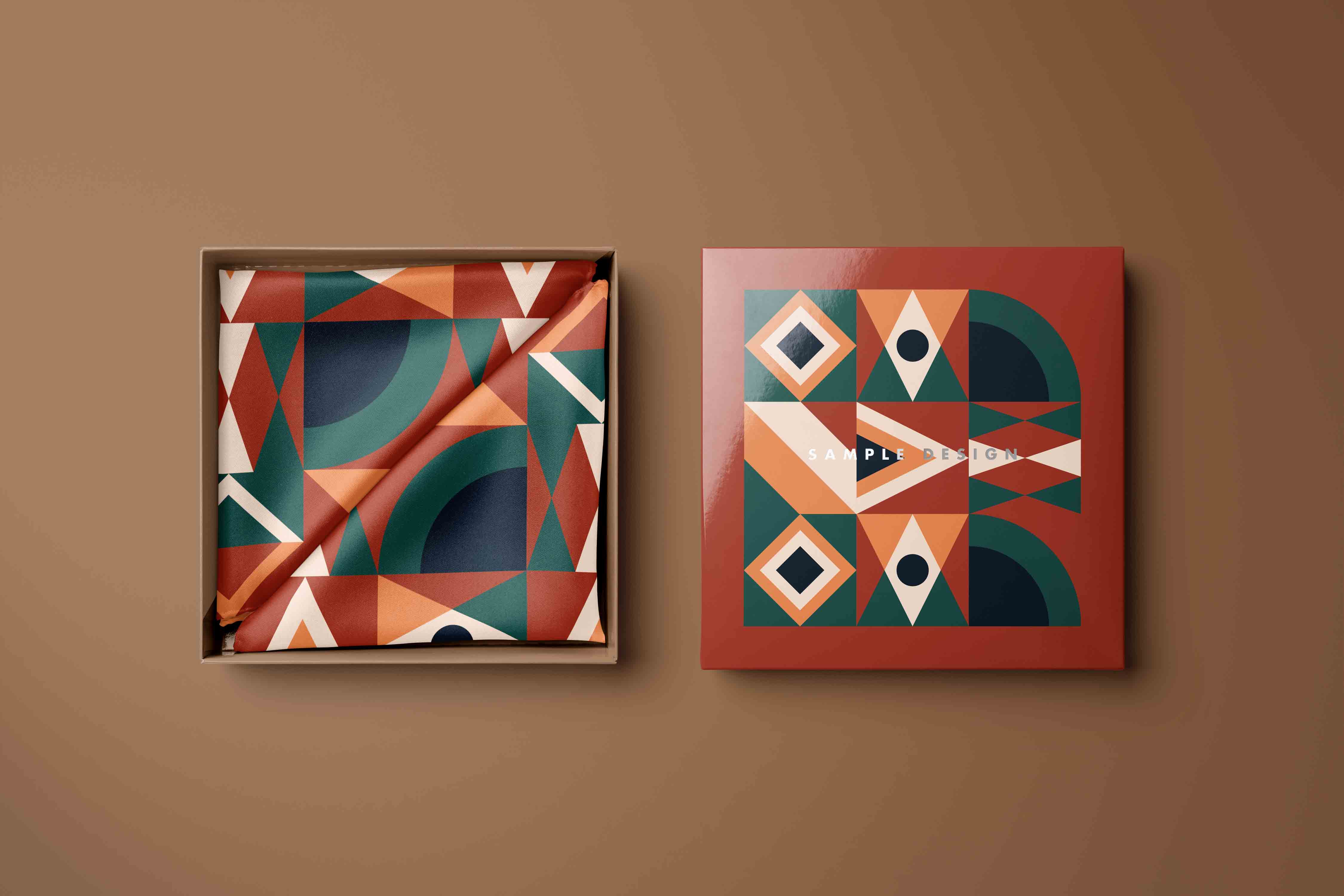 丝巾布料包装设计PS贴图素材下载