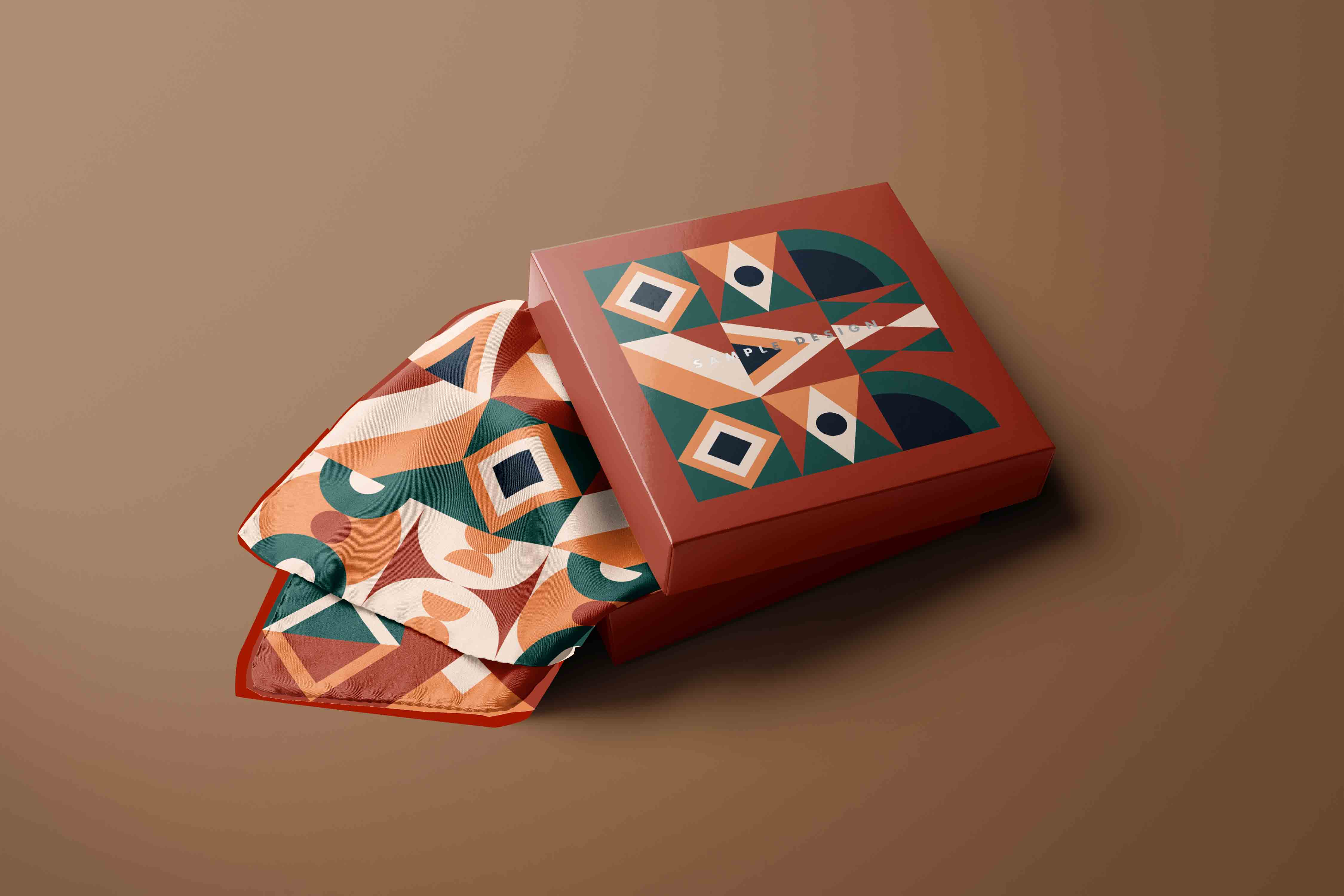 丝巾布料品牌包装PS贴图素材