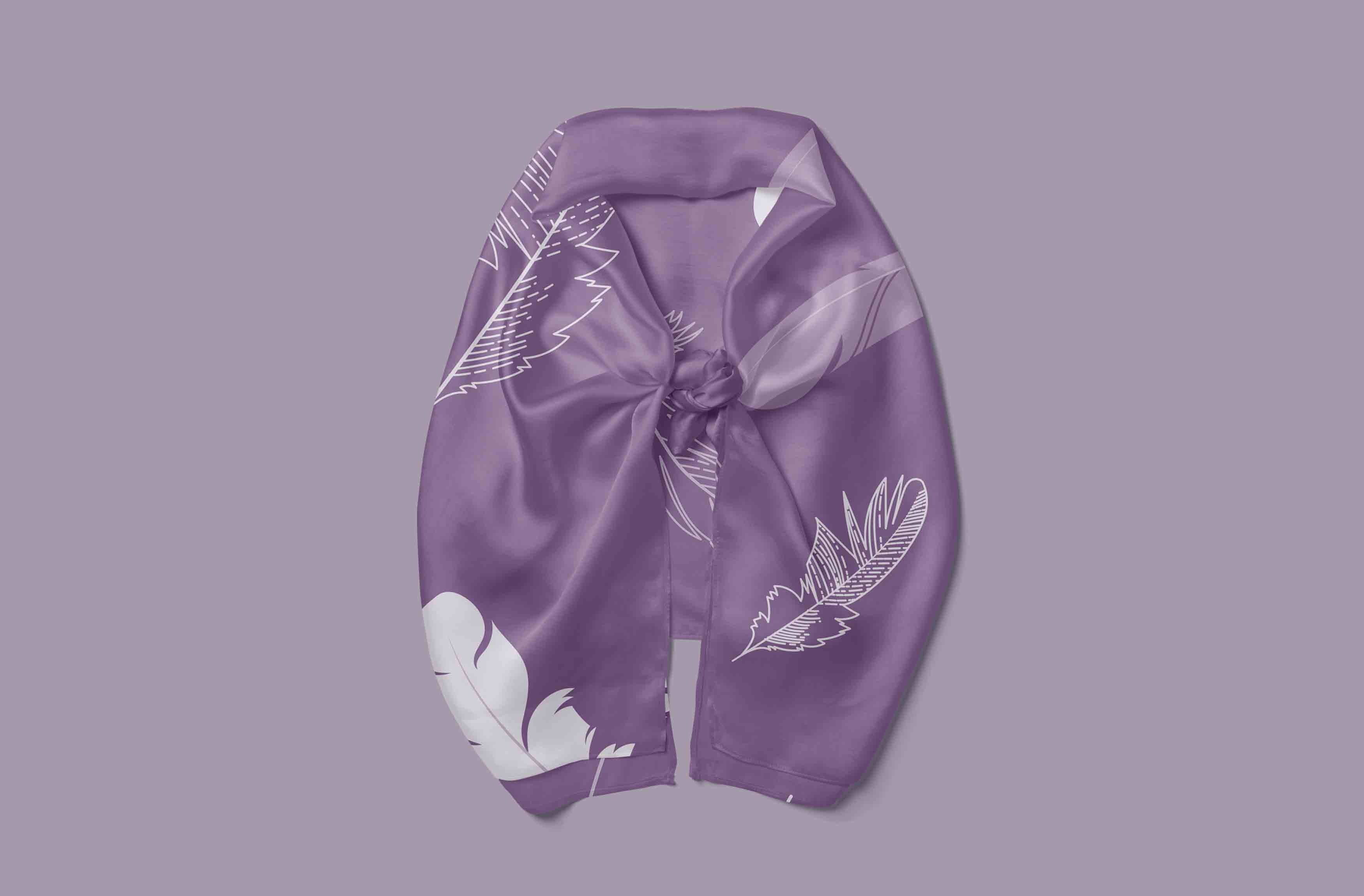 丝巾布料效果图展示PS贴图素材