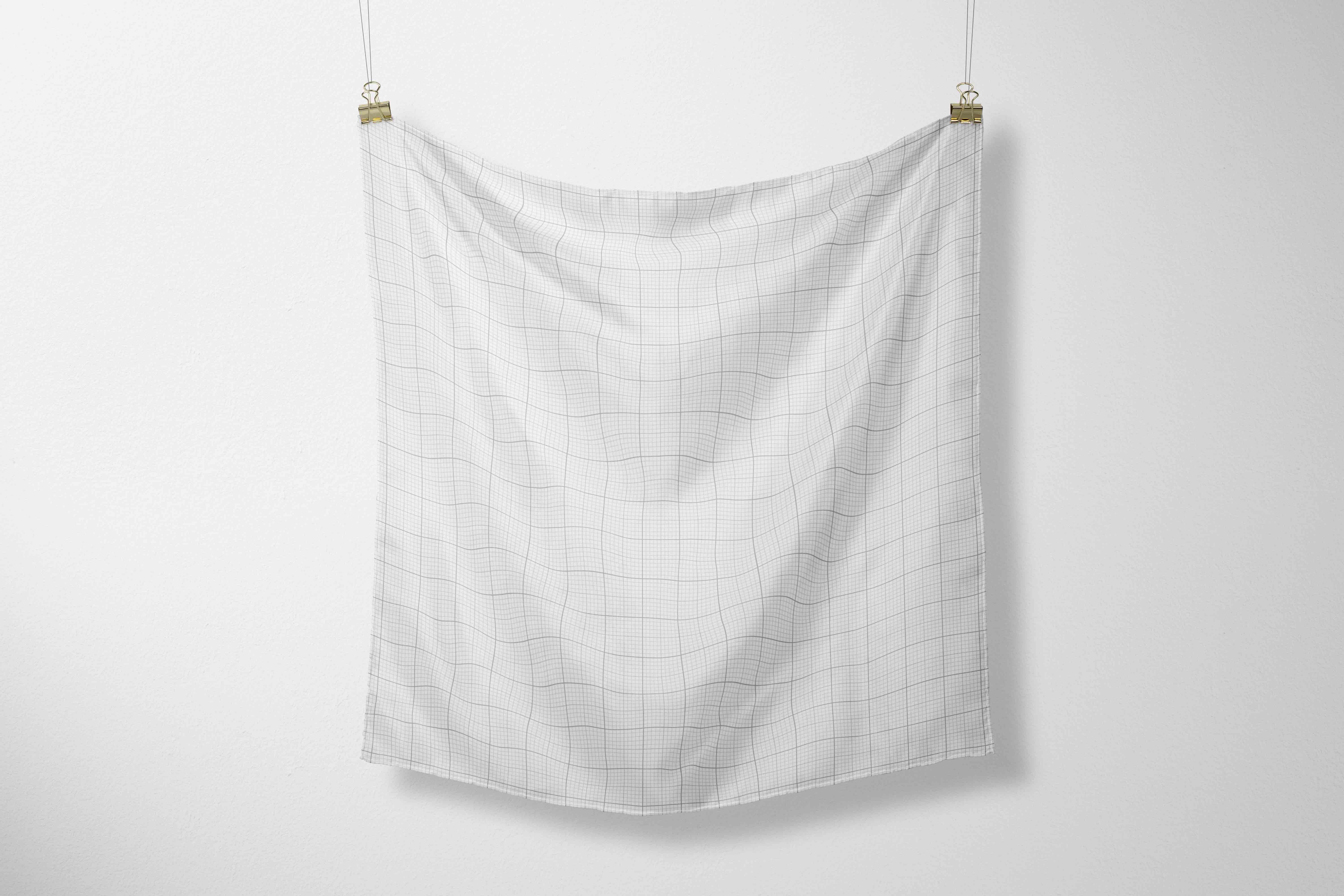 丝巾布料样机PSD智能贴图