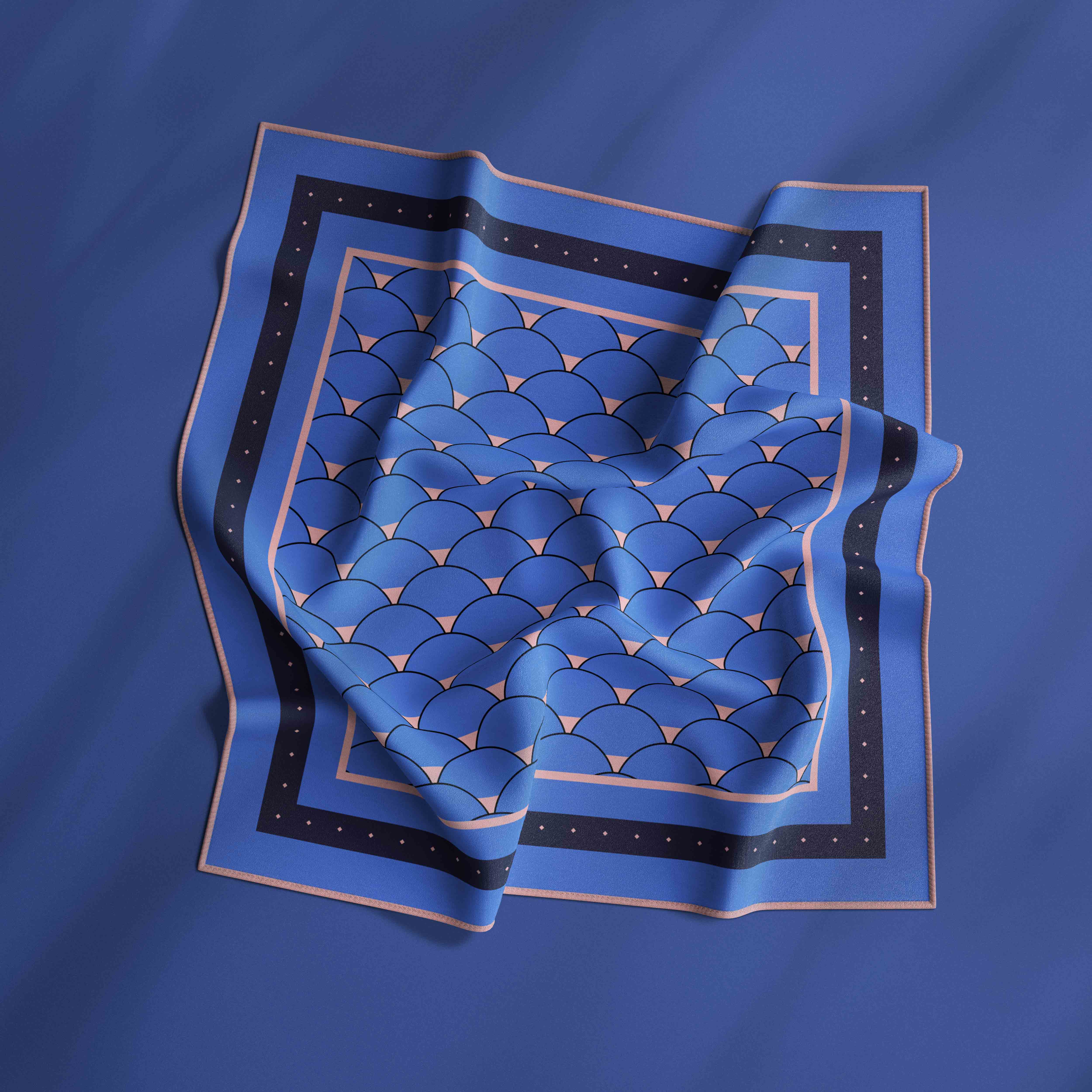 丝巾布料样机psd贴图素材