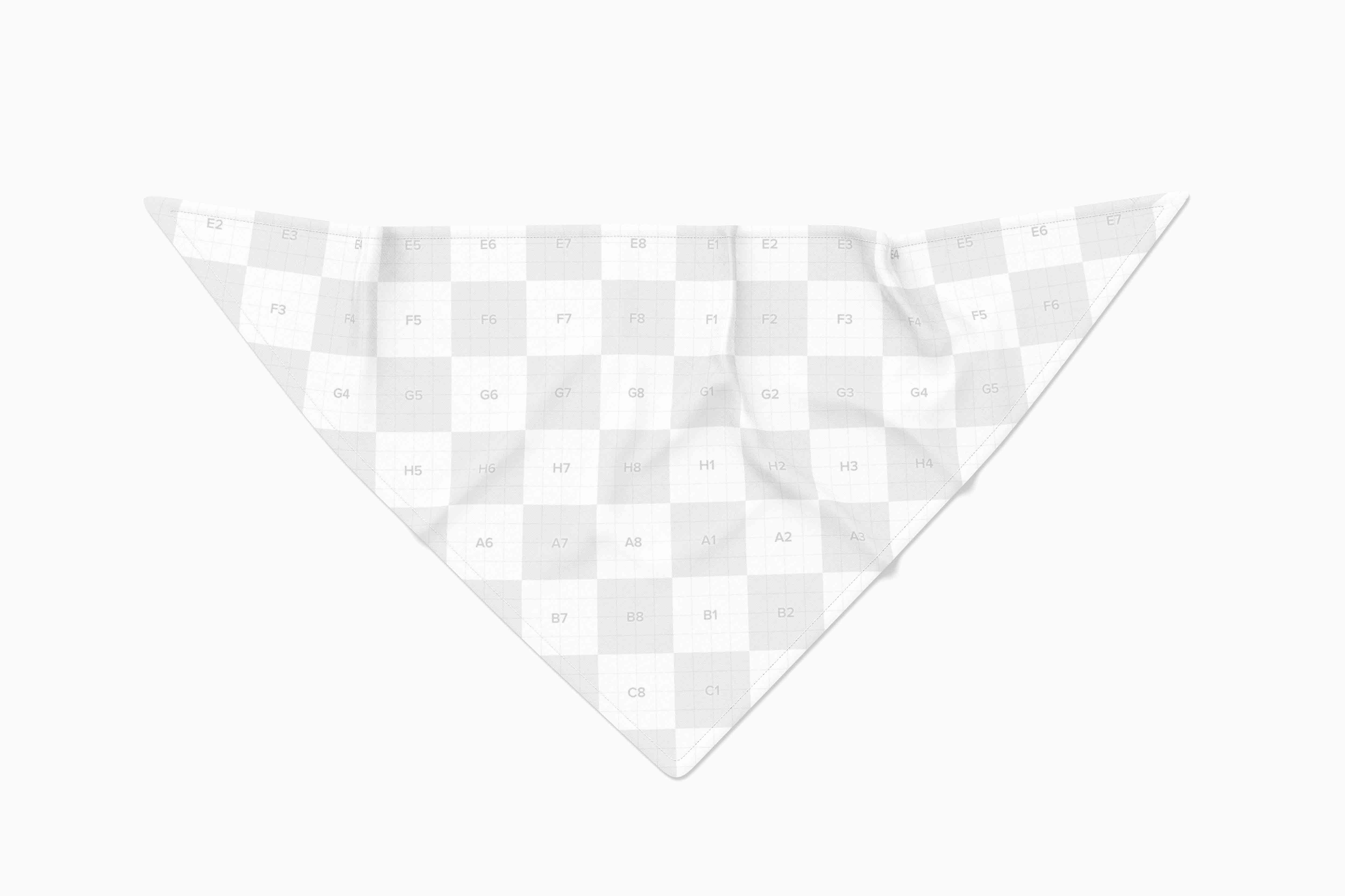 丝巾布料样机白色模型贴图