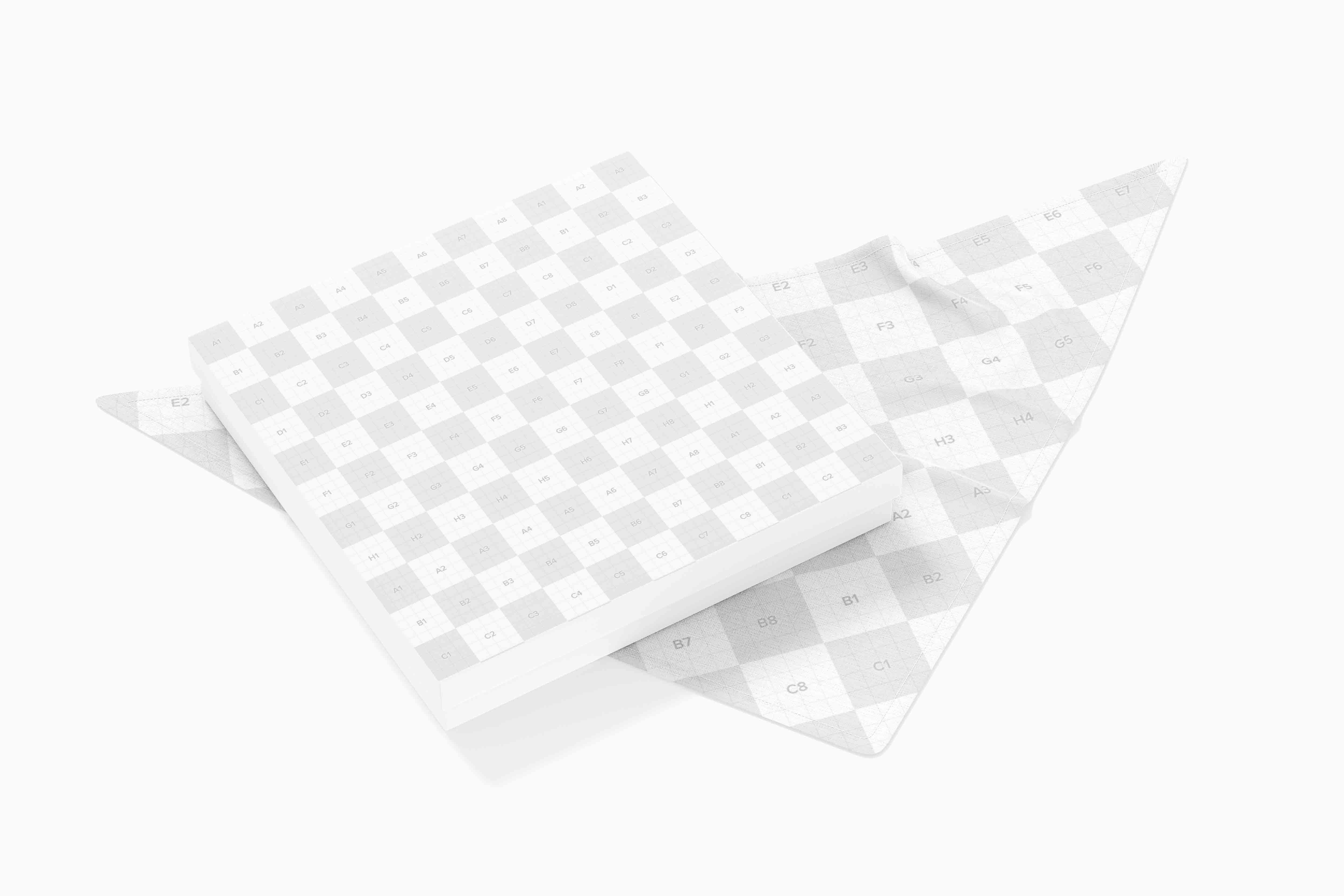 丝巾布料样机素材