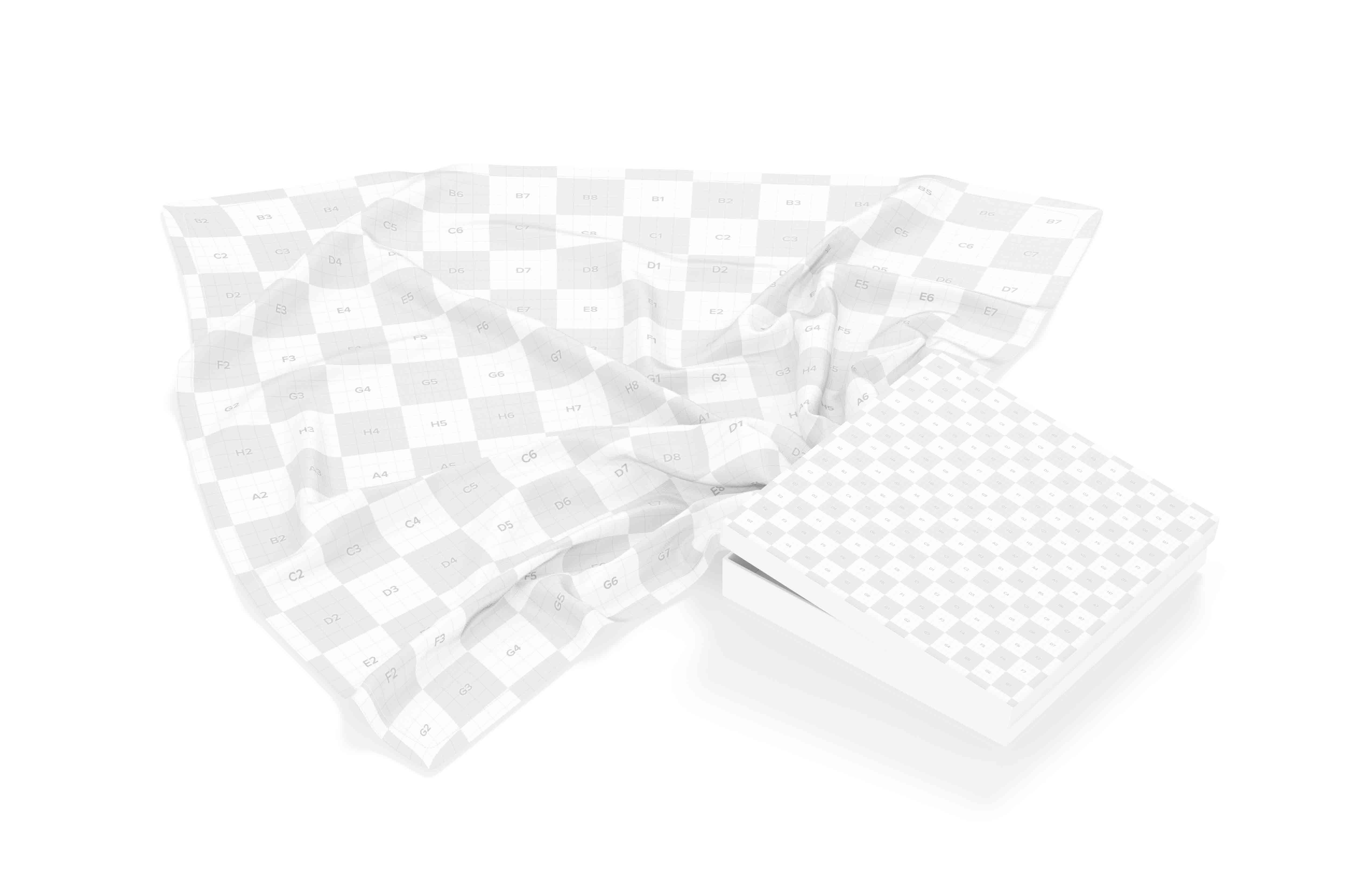 丝巾布料样机素材分享