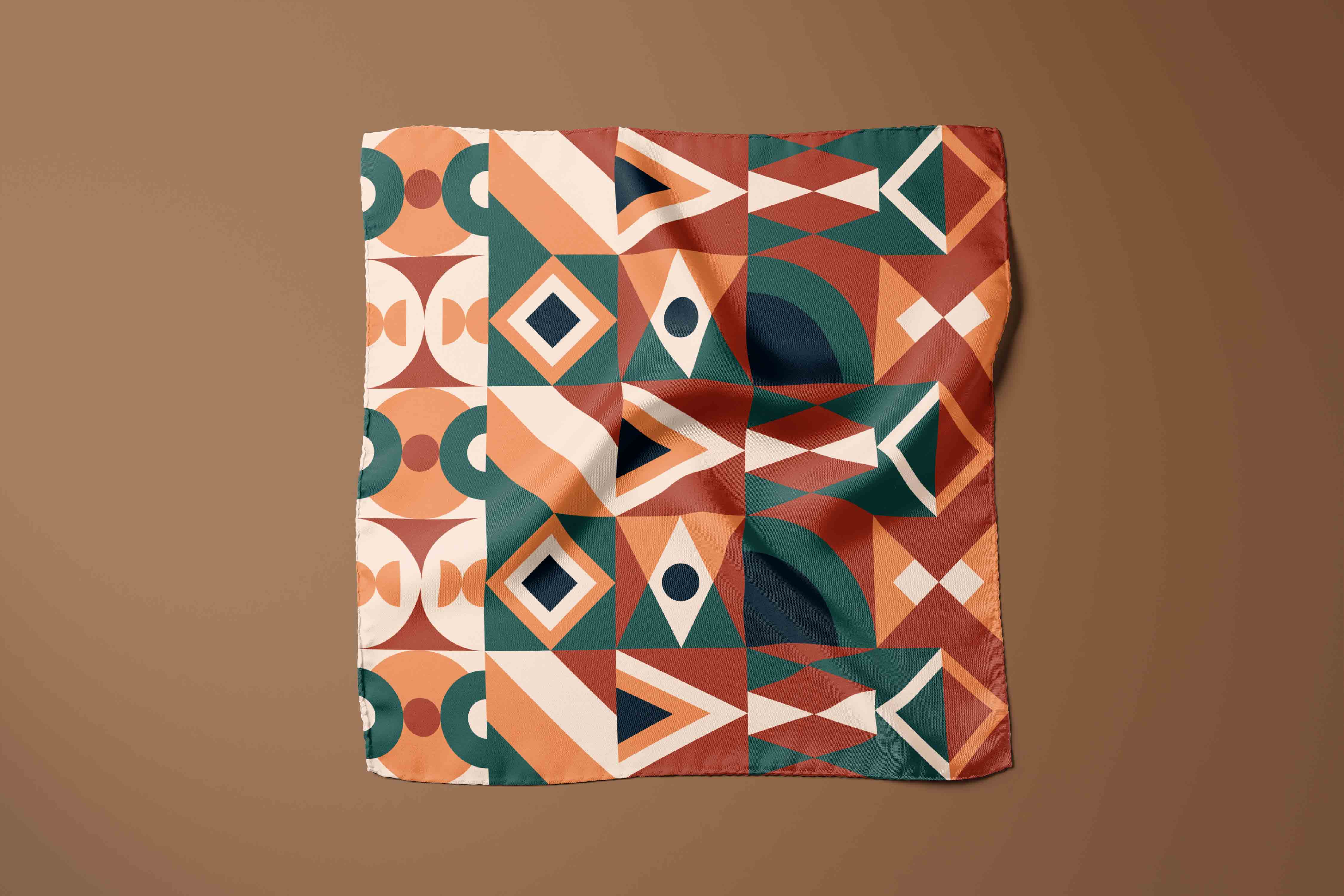 丝巾平铺设计PS贴图素材