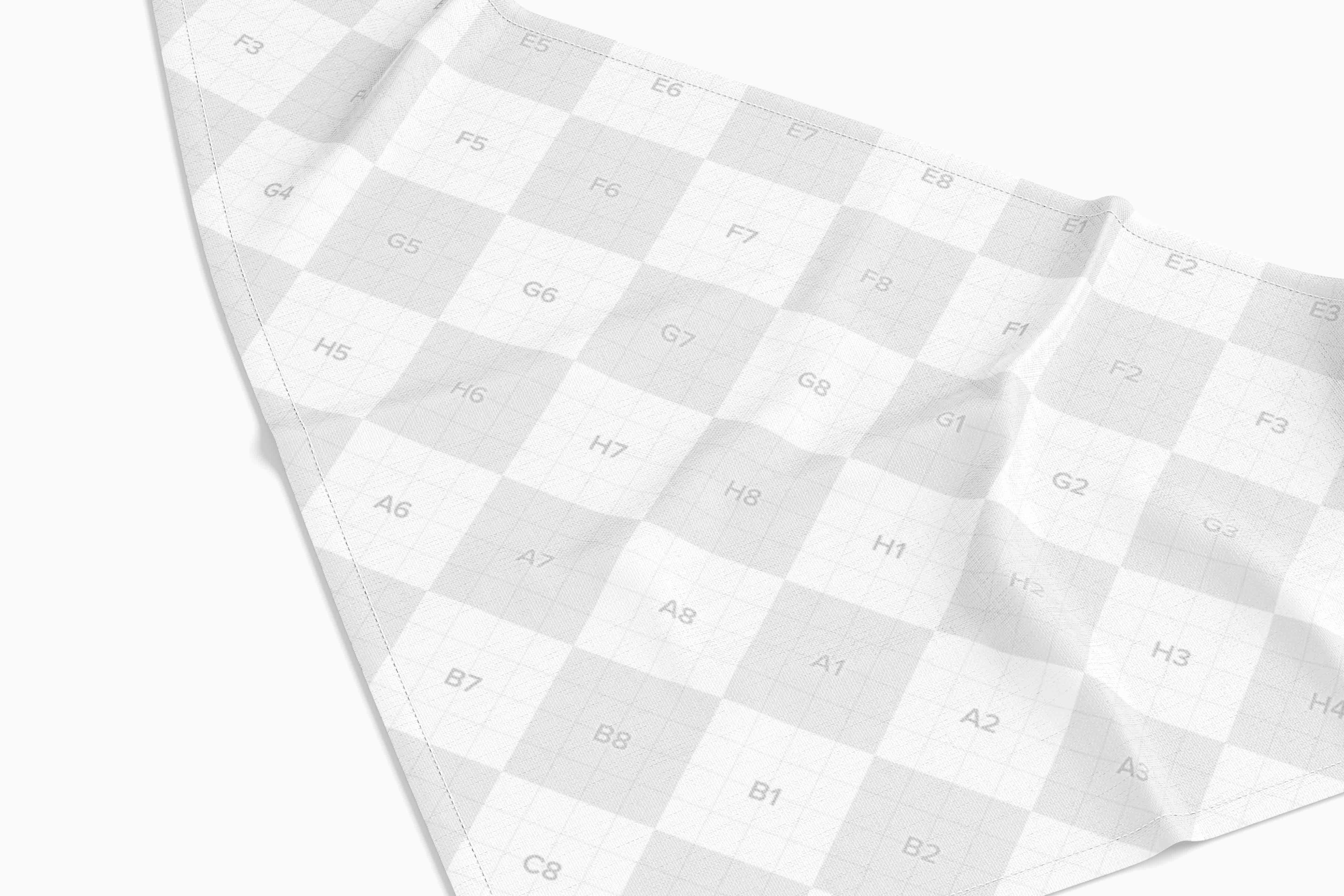 丝巾白模PS贴图素材