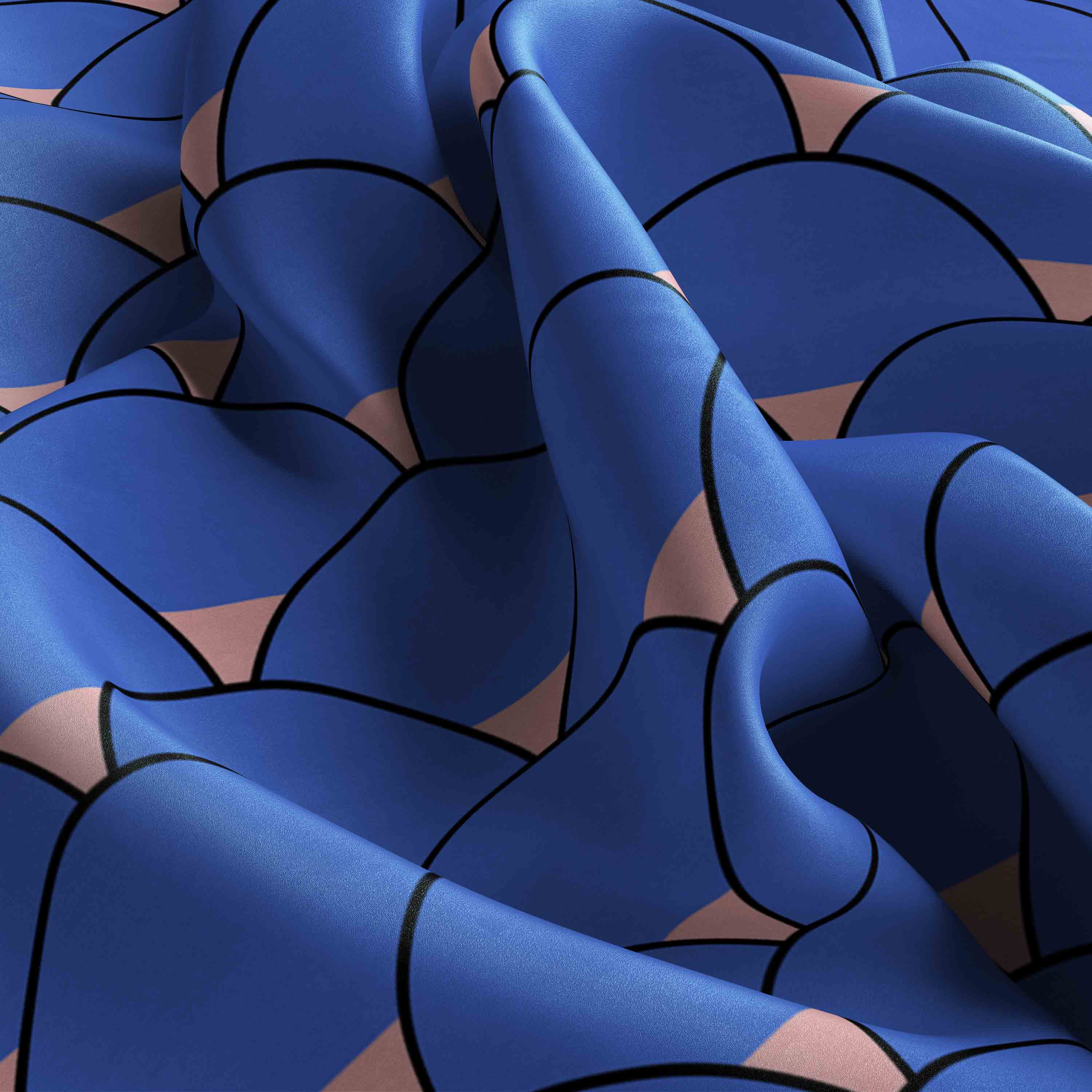 丝巾褶皱效果psd贴图素材