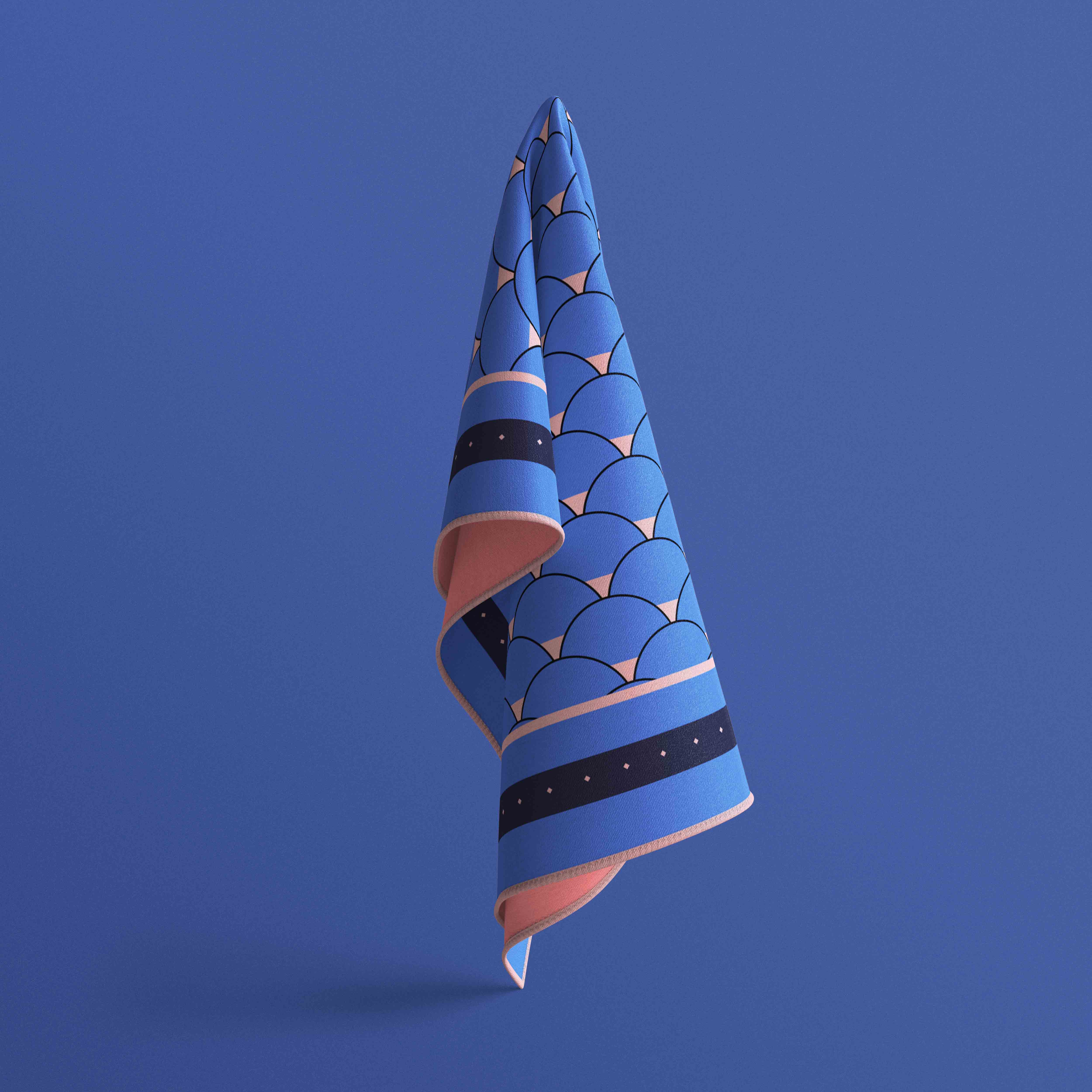 丝巾设计展示psd贴图素材