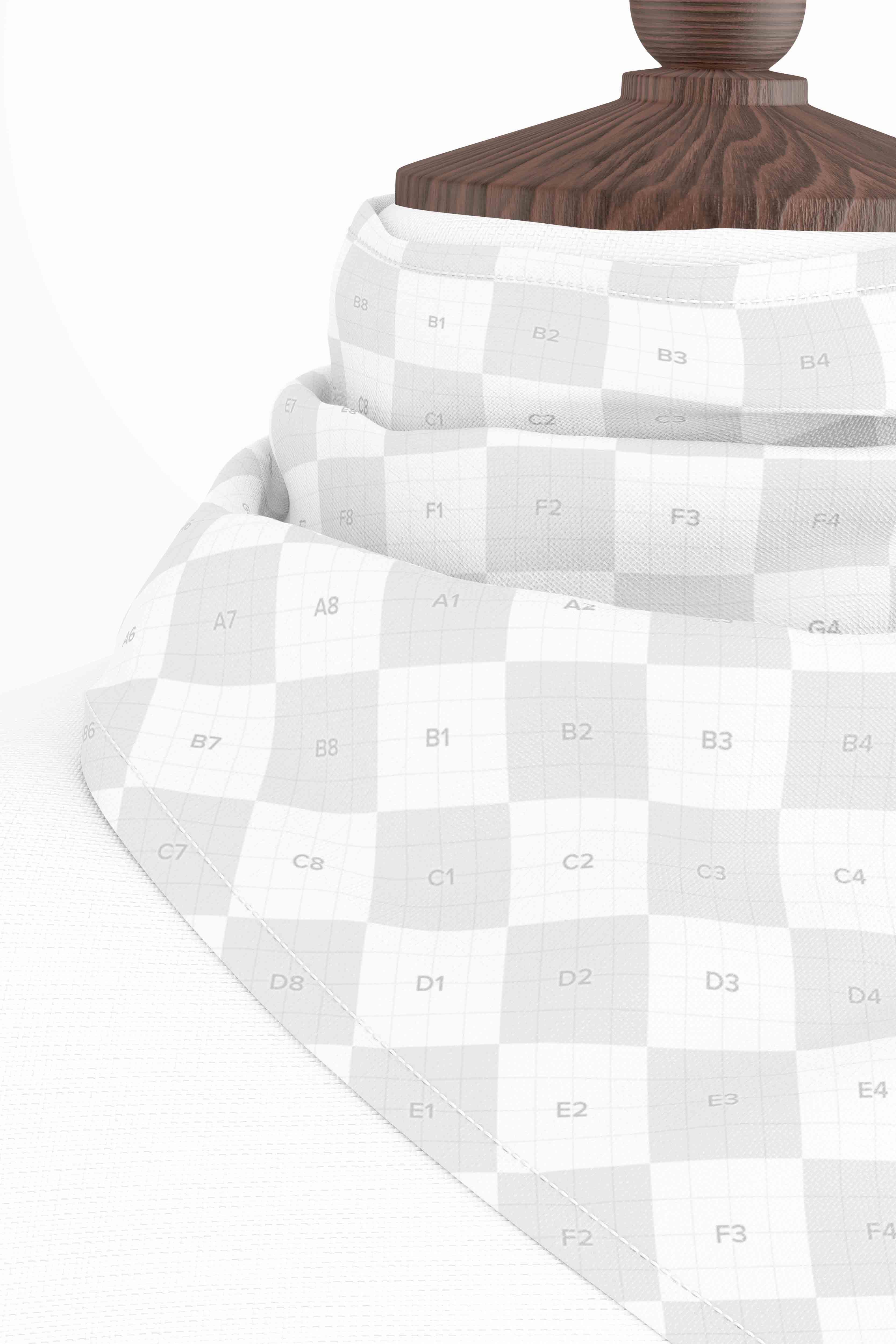 丝巾设计效果样机素材