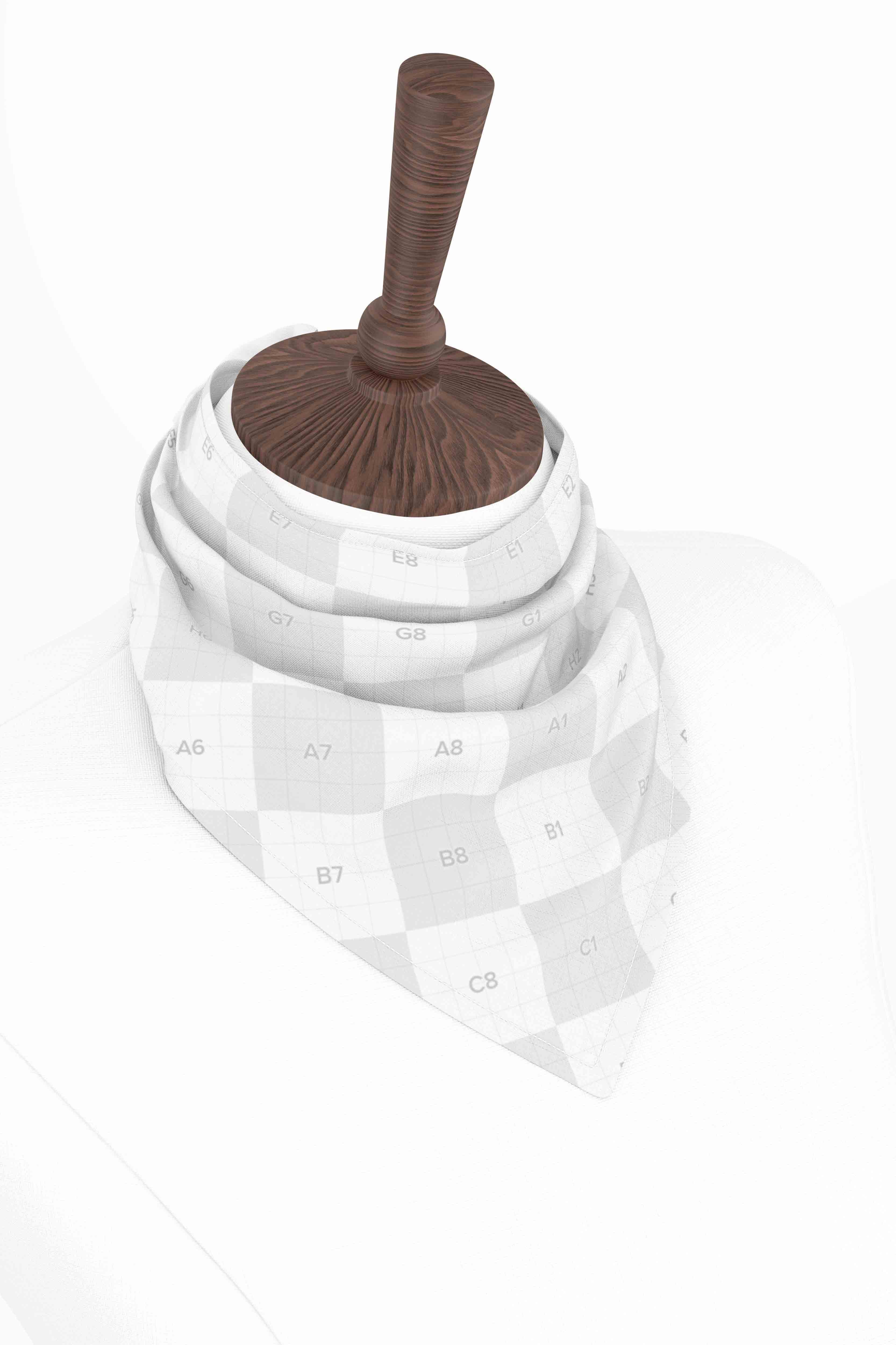 丝巾设计模型PS贴图素材