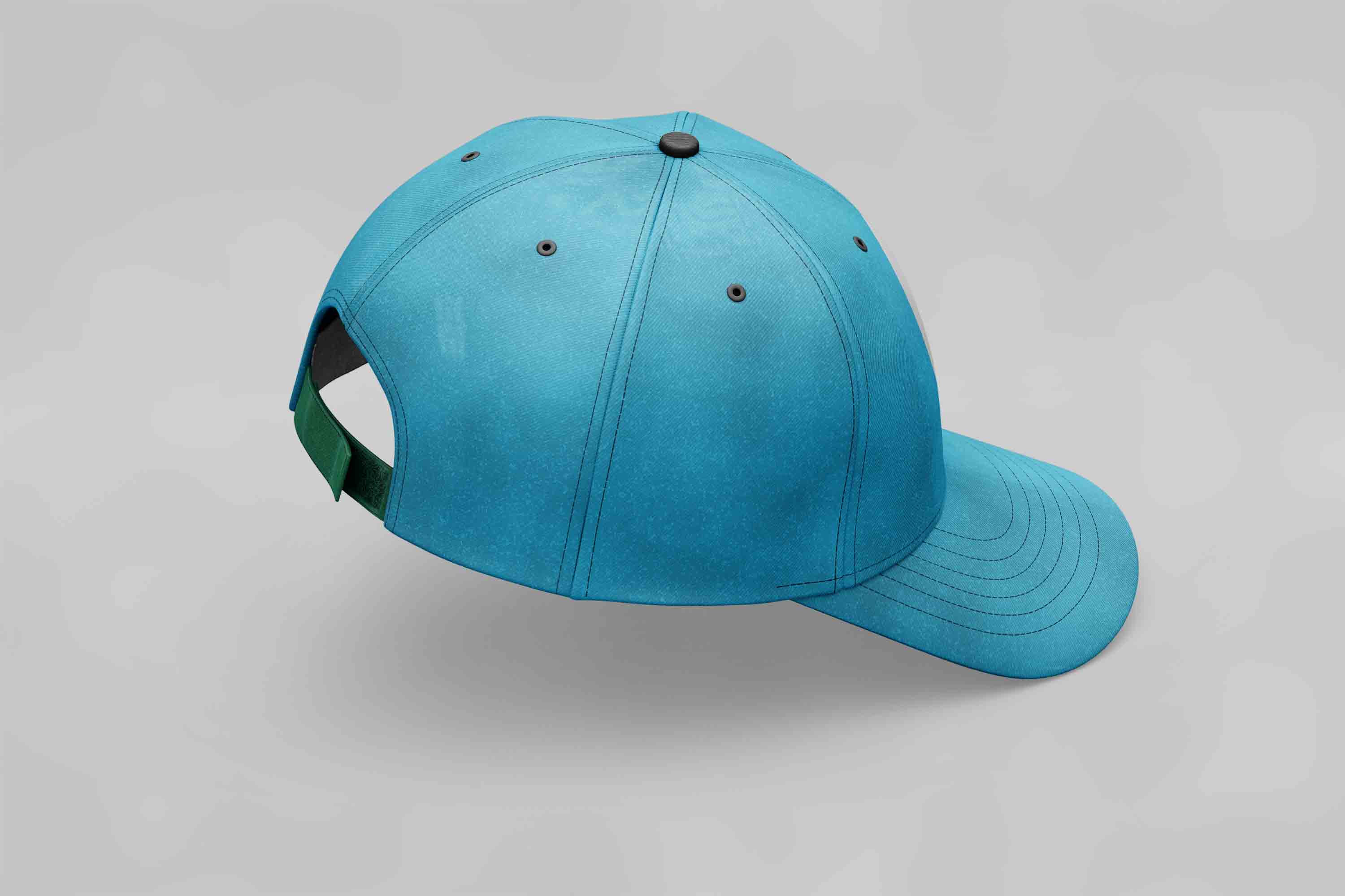 品牌帽子侧面设计PS样机模板素材