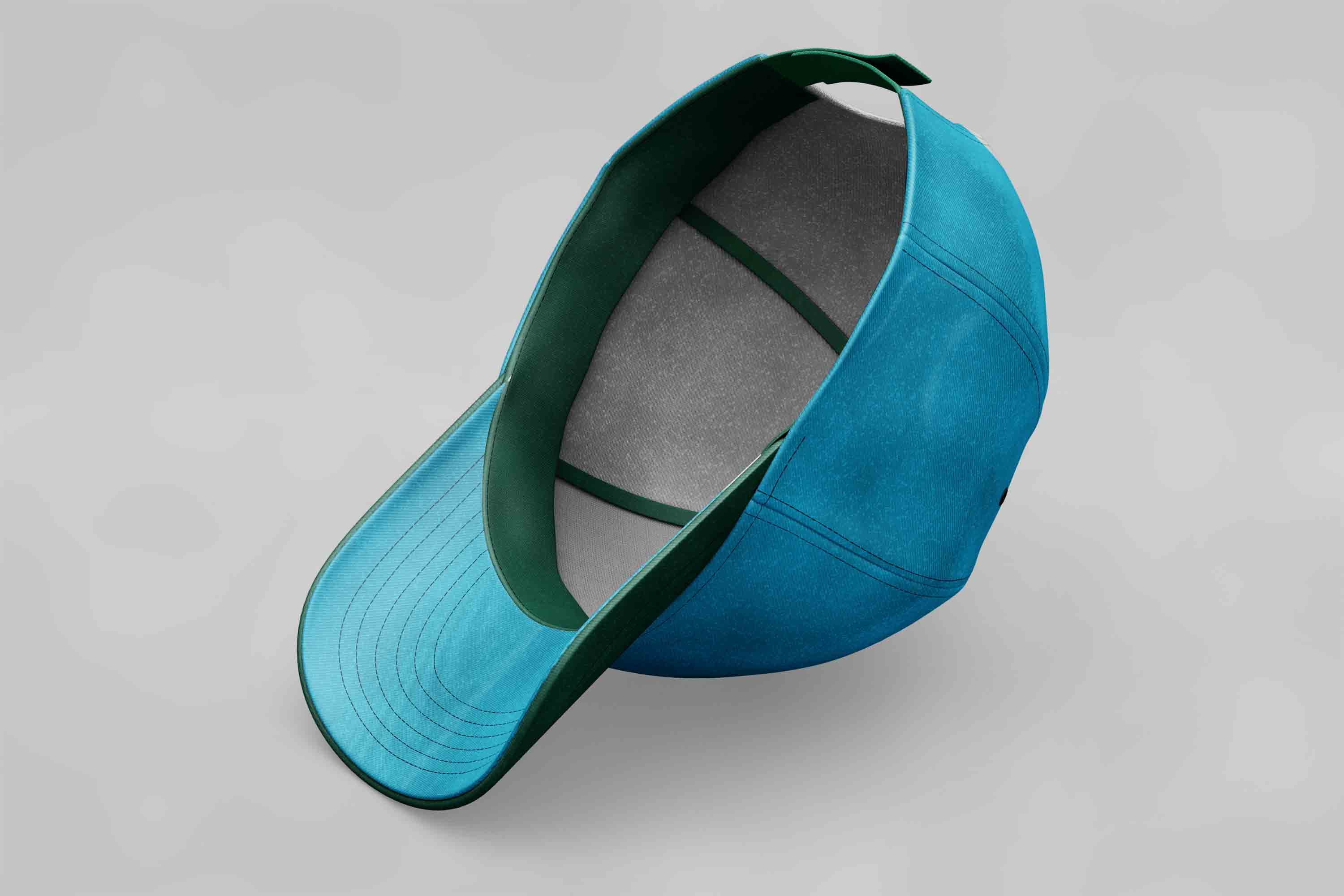 品牌帽子内部设计PSD样机模板素材