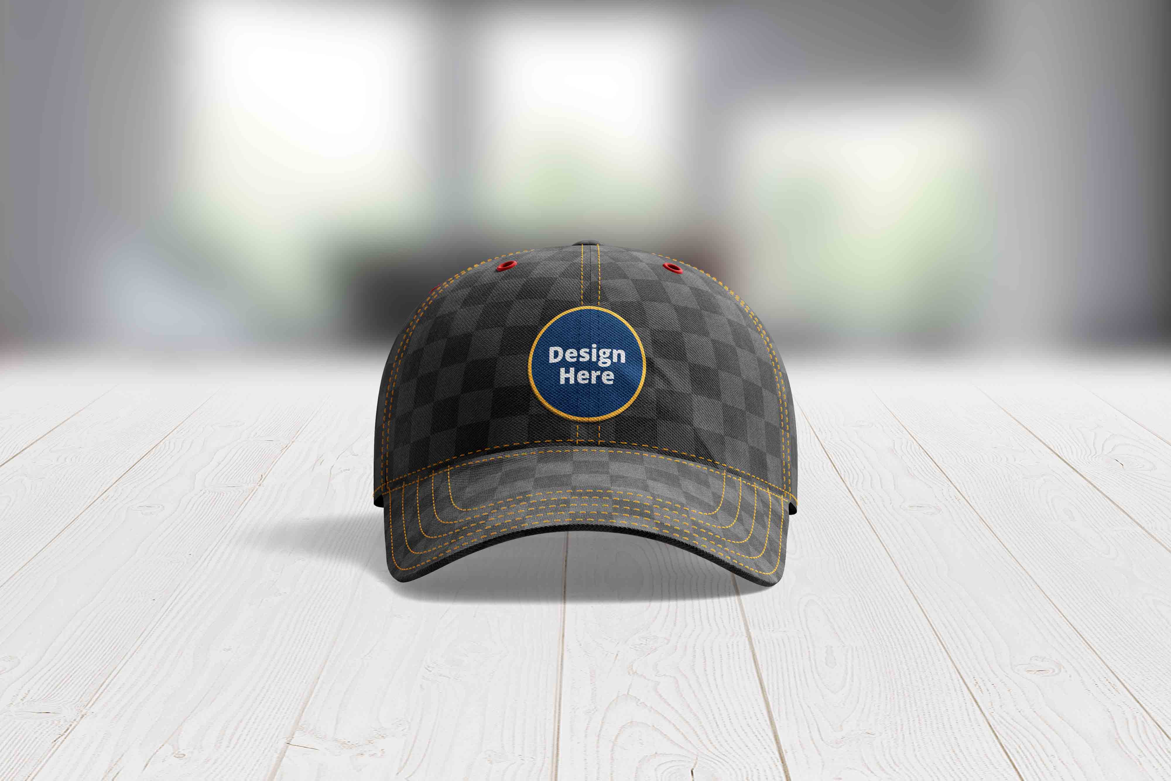 品牌帽子的设计PS样机模板