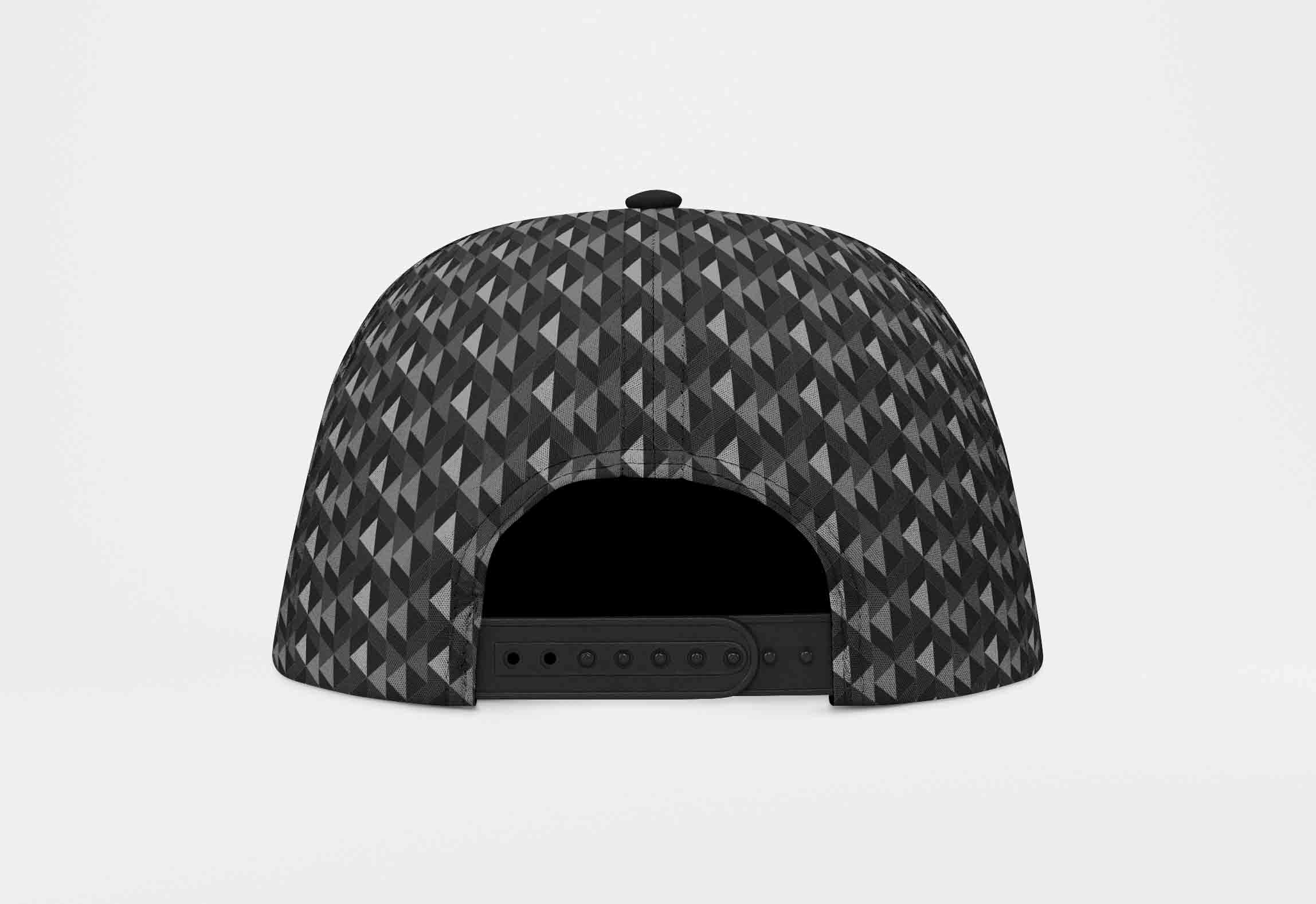 品牌帽子背部设计PS样机模板