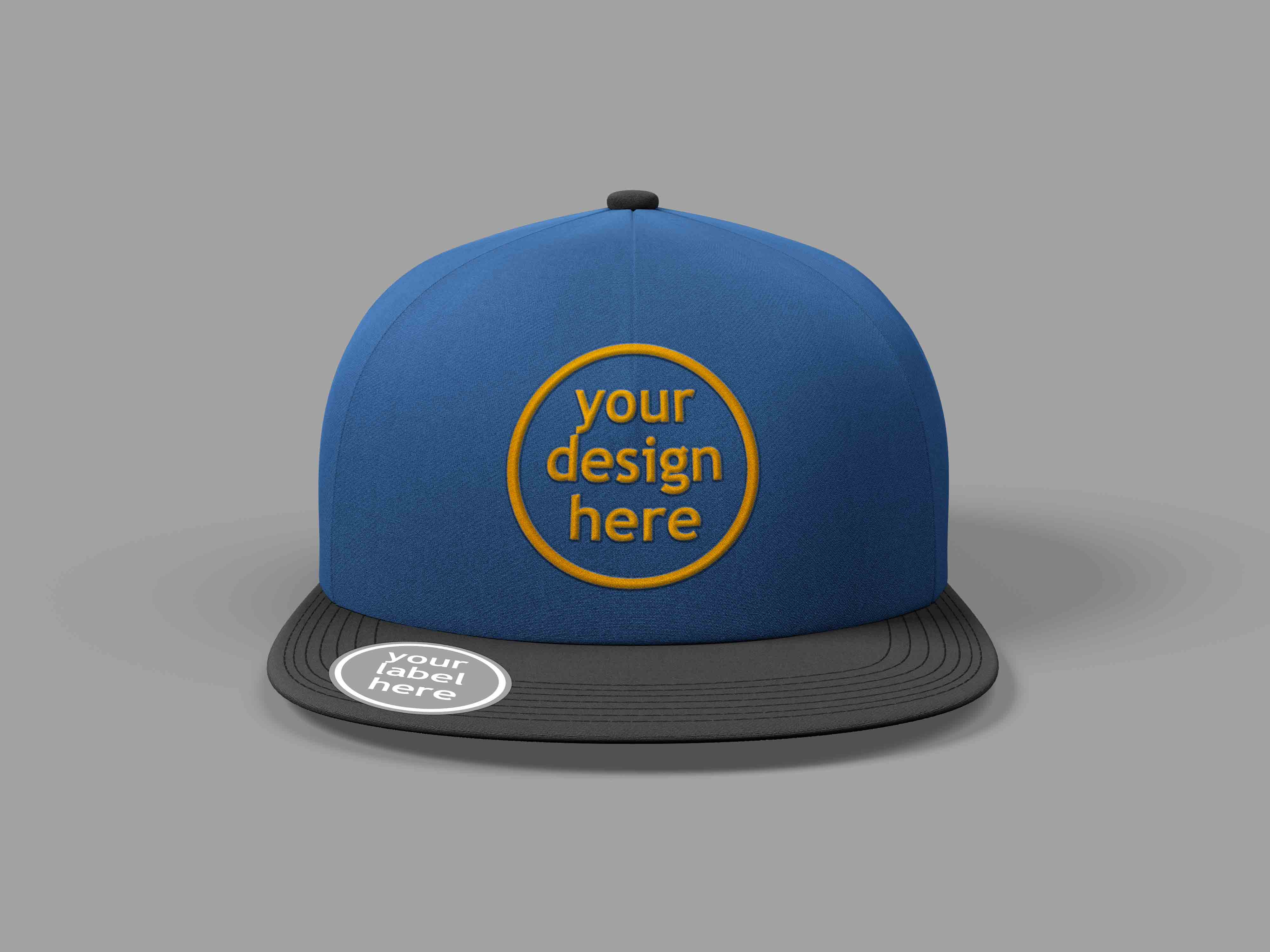 品牌帽子设计PSD贴图样机模板