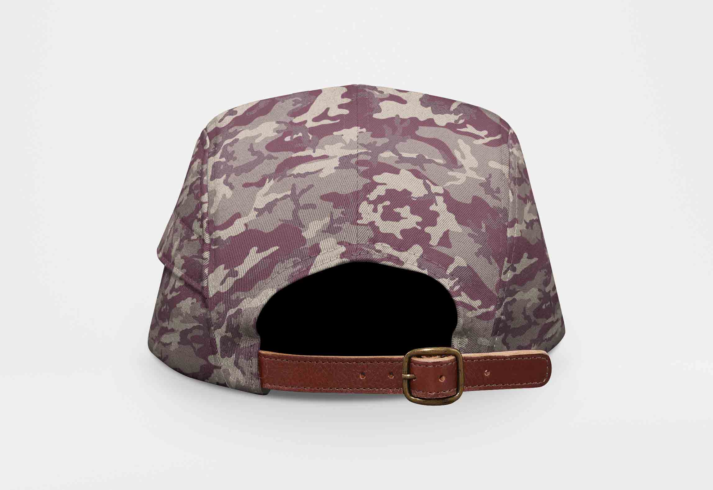 品牌迷彩帽子设计PSD贴图样机模板