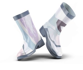 小型雨鞋psd贴图素材