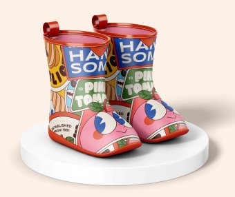 小娃娃水鞋设计psd贴图